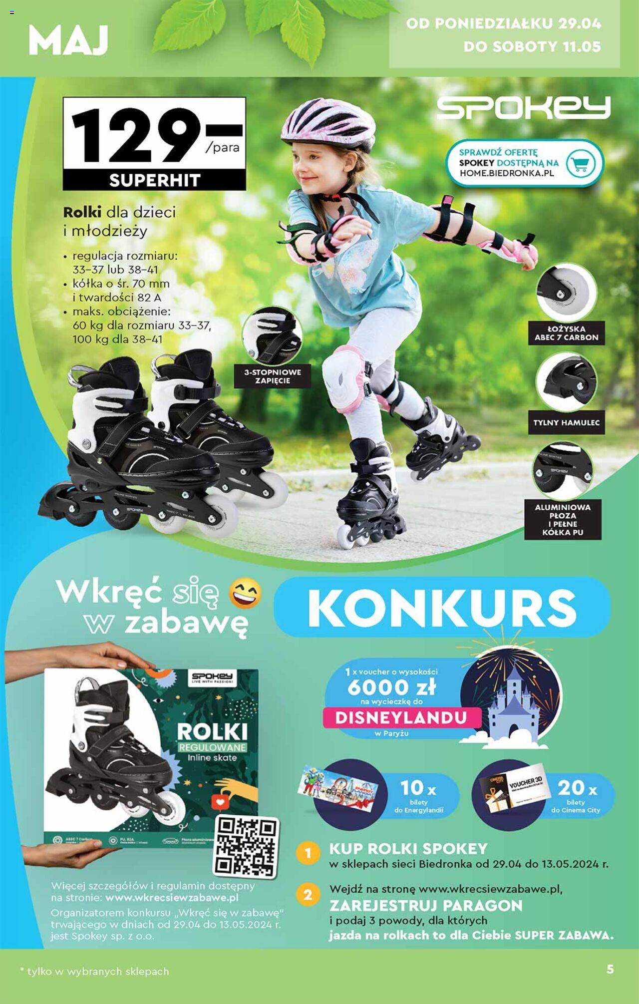 Biedronka Okazje tygodnia gazetka ważna od 29.04.2024 do 11.05.2024 strona 5
