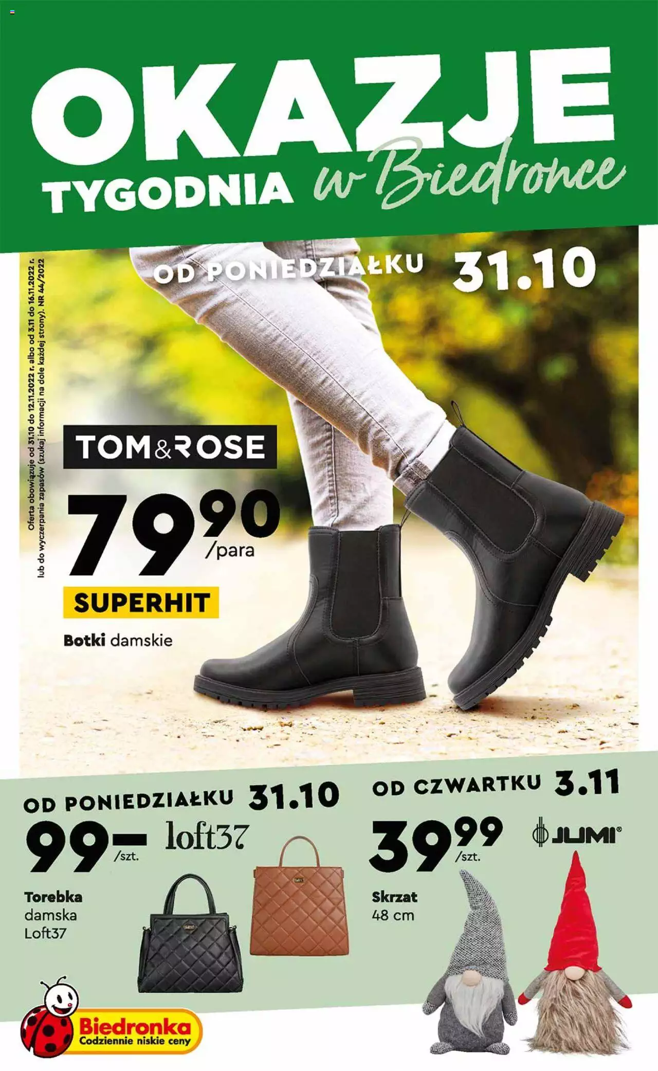 Biedronka Okazje tygodnia gazetka ważna od  31.10.2022 do 12.11.2022 strona 1