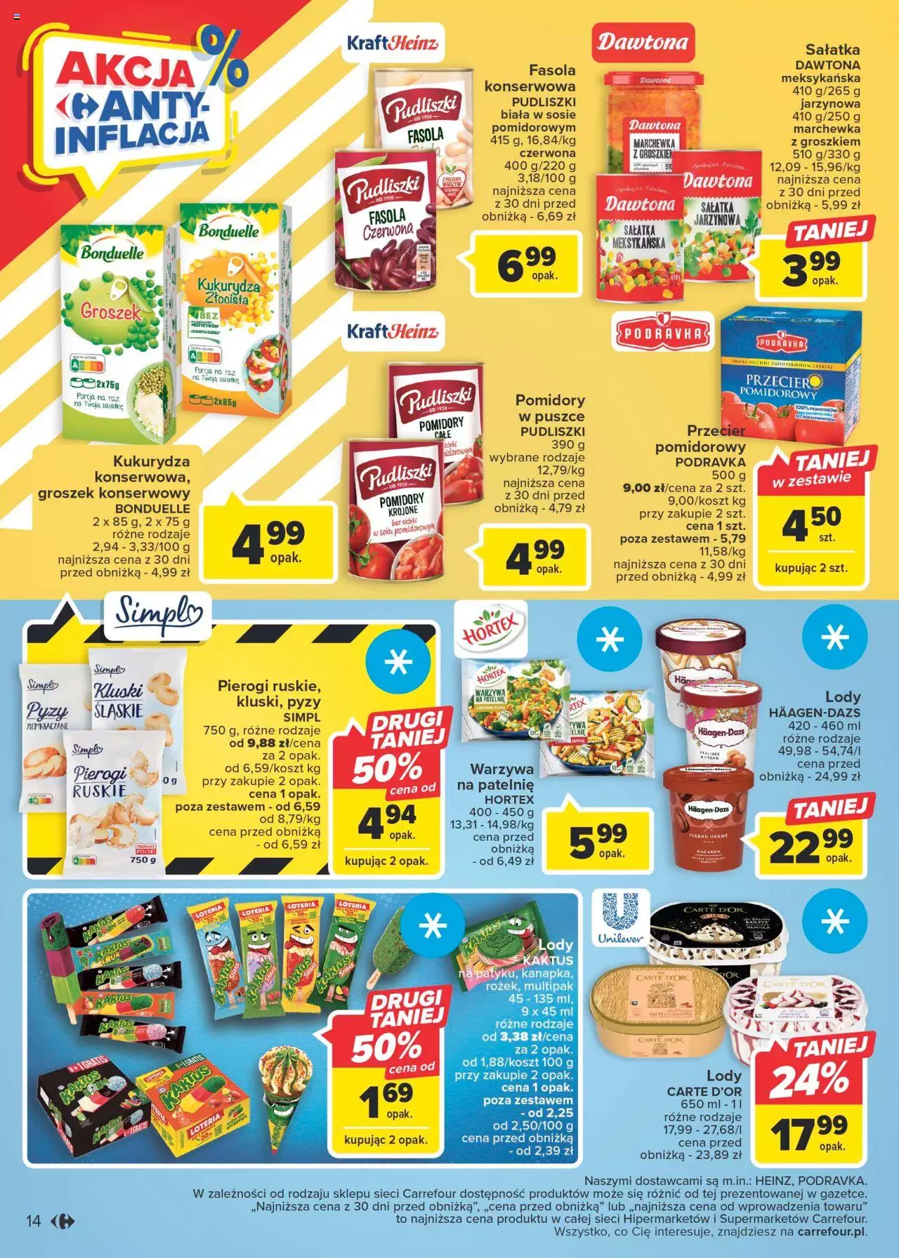 Carrefour Akcja Anty-inflacja Gazetka ważna od 29.08.2023 do 09.09.2023 strona 14