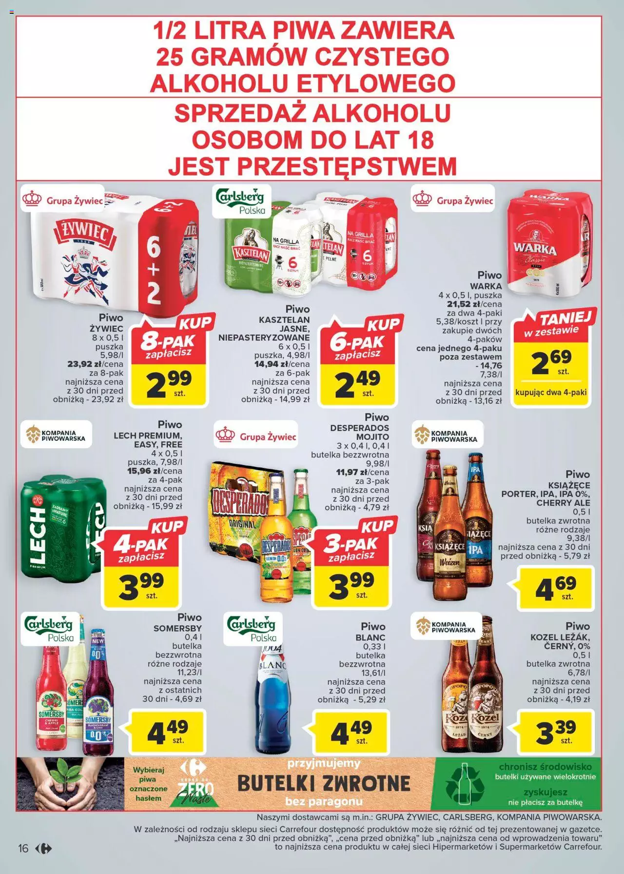Carrefour Akcja Anty-inflacja Gazetka ważna od 29.08.2023 do 09.09.2023 strona 16