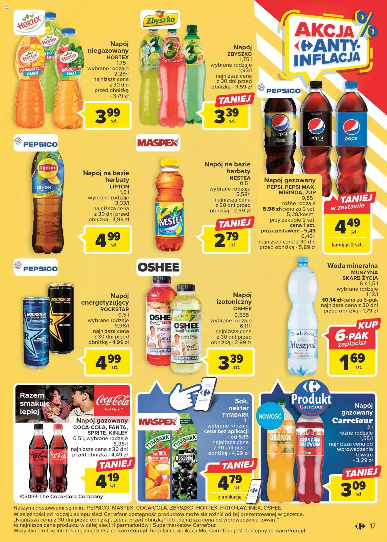 Carrefour Akcja Anty-inflacja Gazetka ważna od 29.08.2023 do 09.09.2023 strona 17