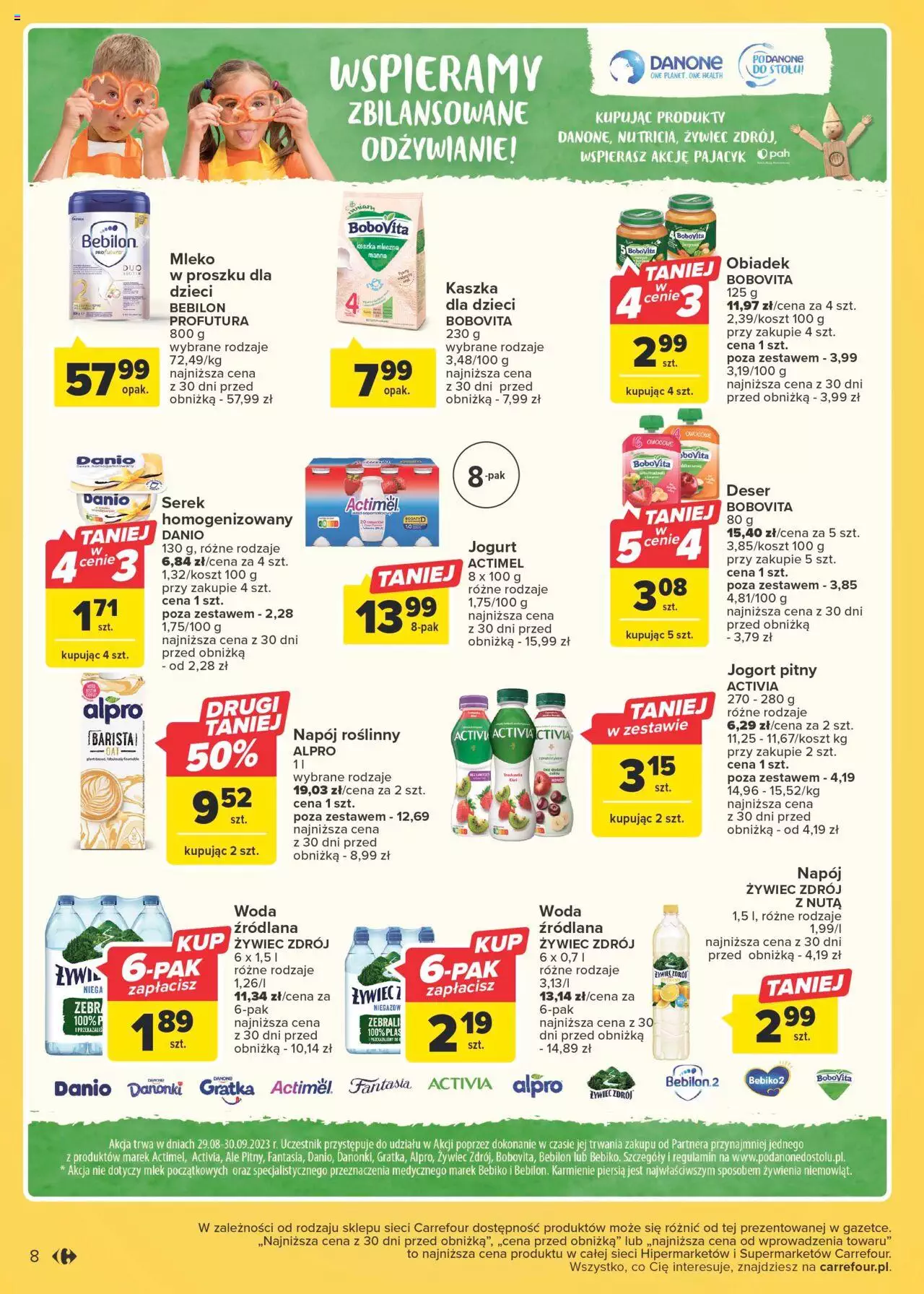 Carrefour Akcja Anty-inflacja Gazetka ważna od 29.08.2023 do 09.09.2023 strona 8