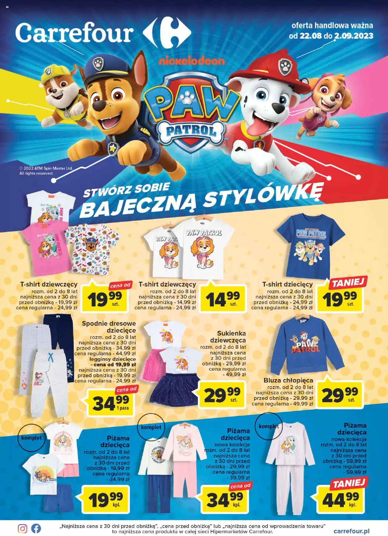 Carrefour Bajeczna stylówa Gazetka ważna od 22.08.2023 do 02.09.2023 strona 1