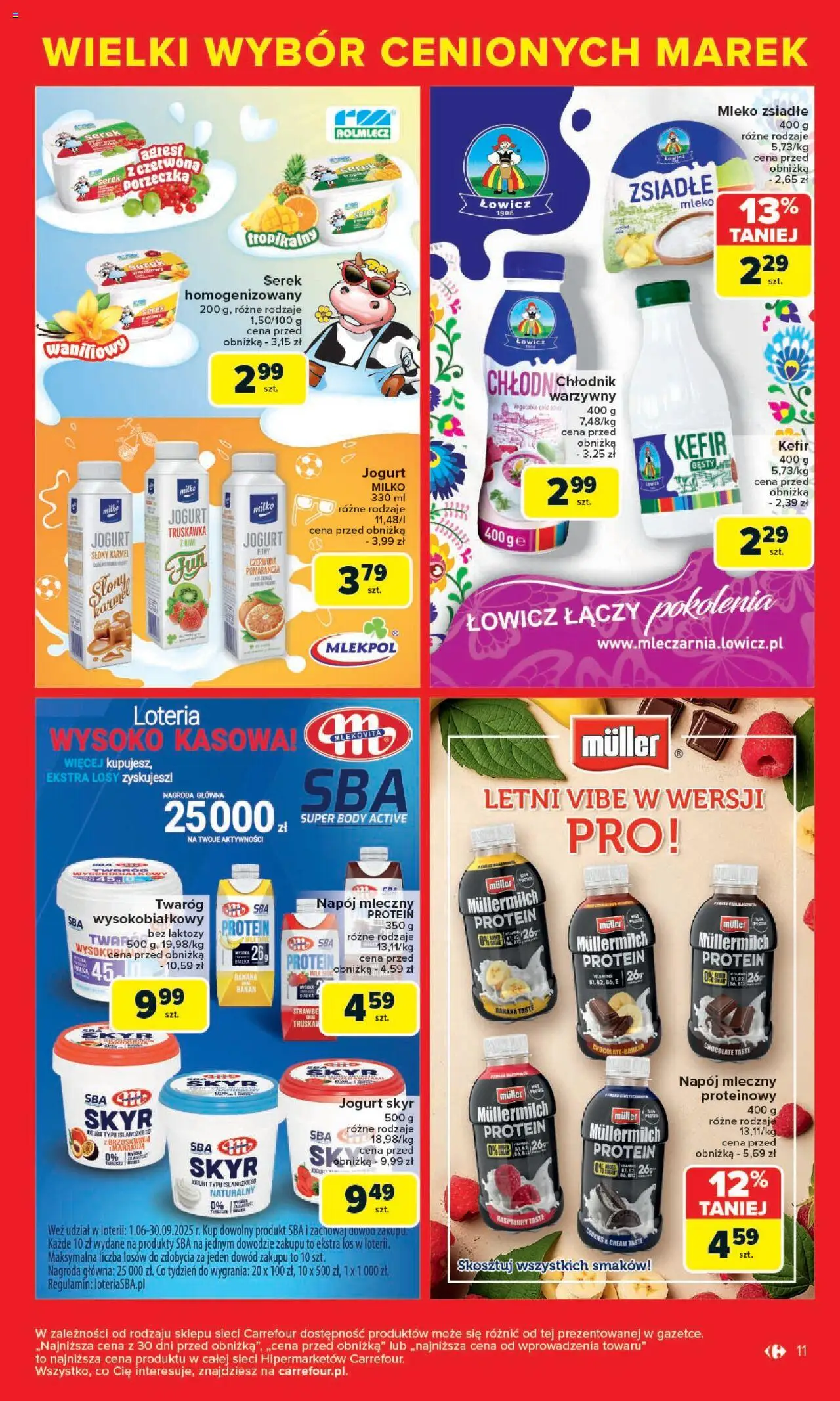 Carrefour Cenione marki, super ceny  Gazetka  ważna od  04.08.2025 do 16.08.2025 strona 11