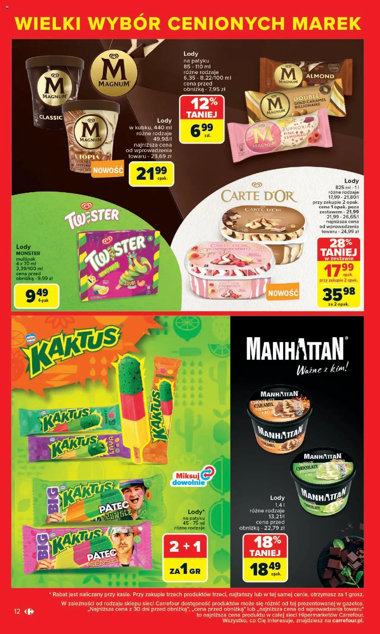 Carrefour Cenione marki, super ceny  Gazetka  ważna od  04.08.2025 do 16.08.2025 strona 12