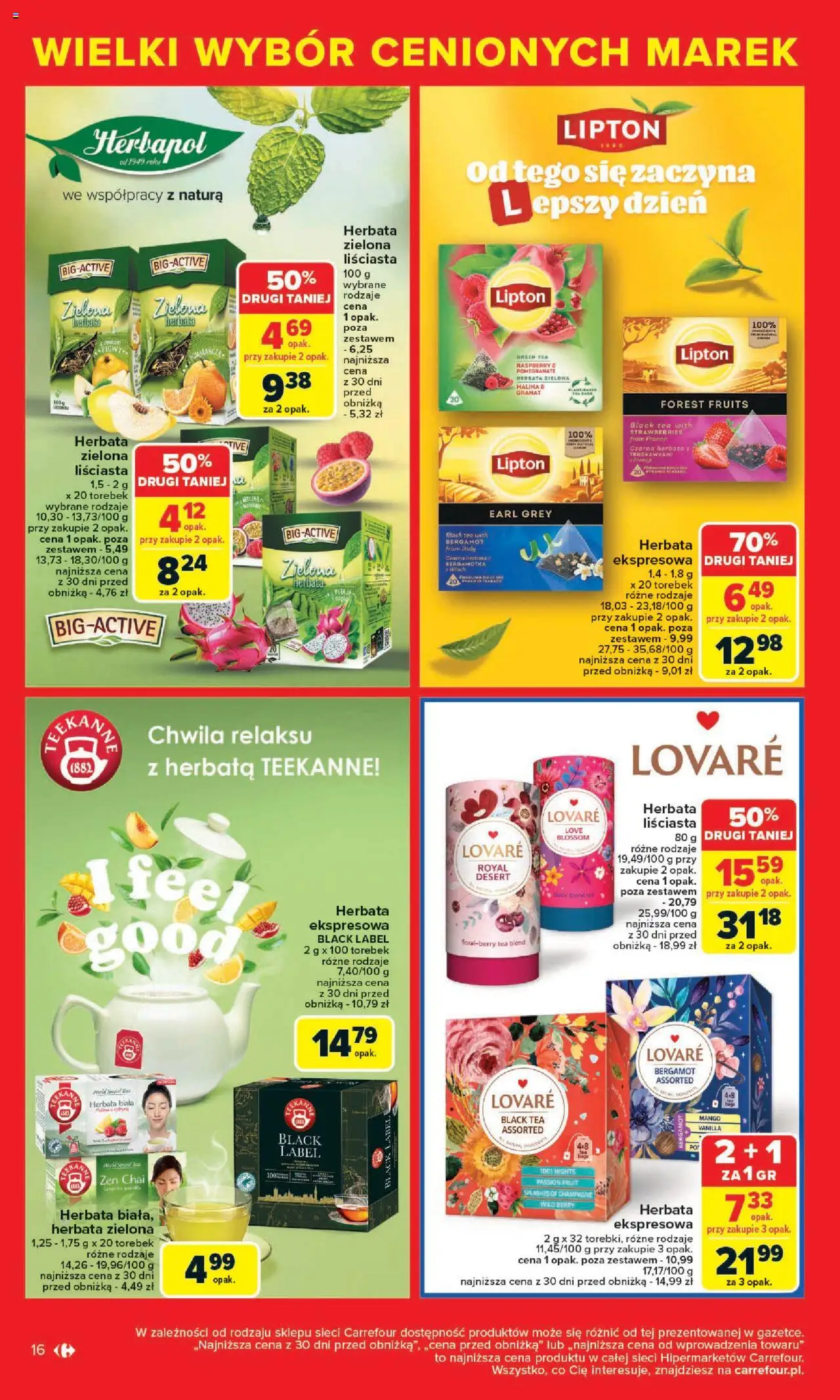 Carrefour Cenione marki, super ceny  Gazetka  ważna od  04.08.2025 do 16.08.2025 strona 16