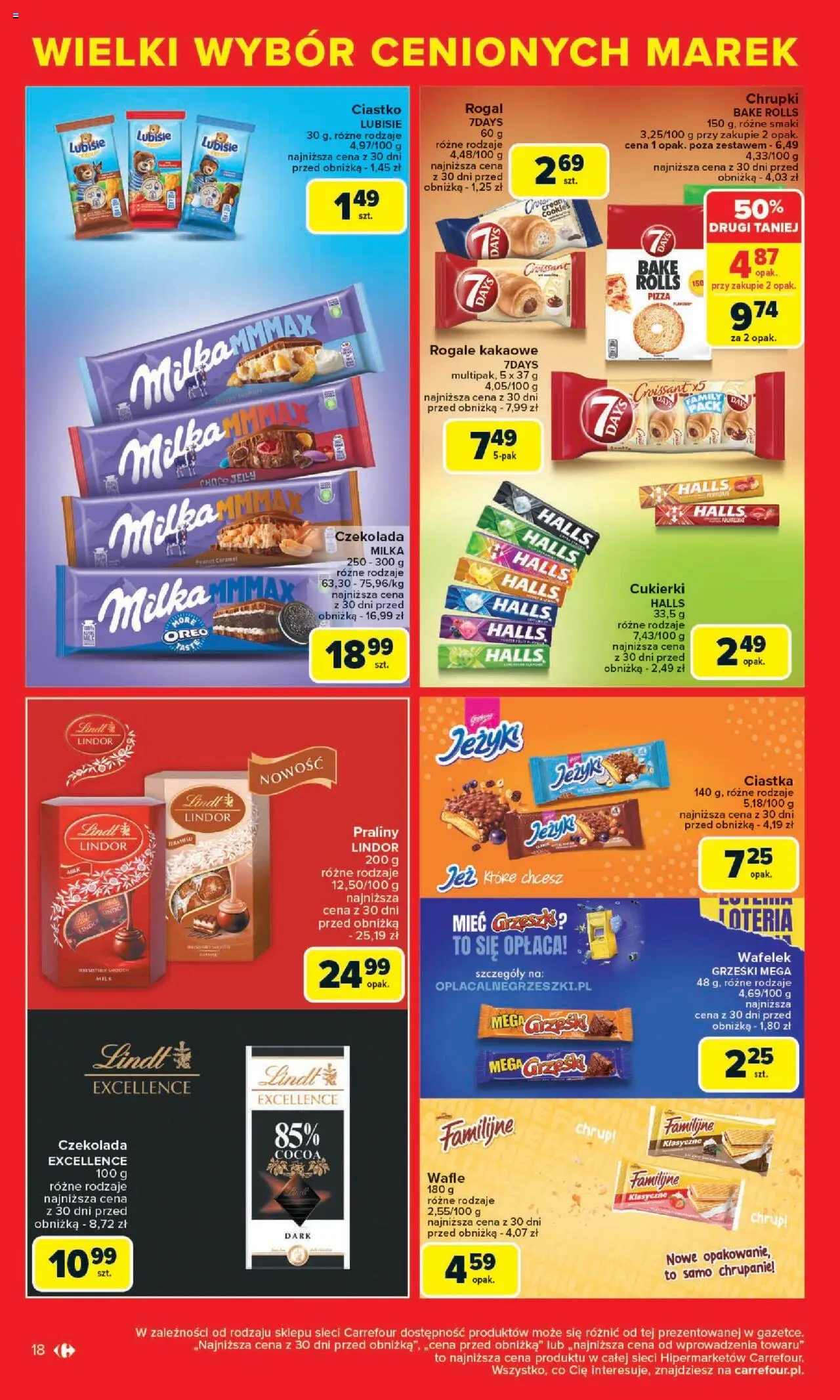 Carrefour Cenione marki, super ceny  Gazetka  ważna od  04.08.2025 do 16.08.2025 strona 18