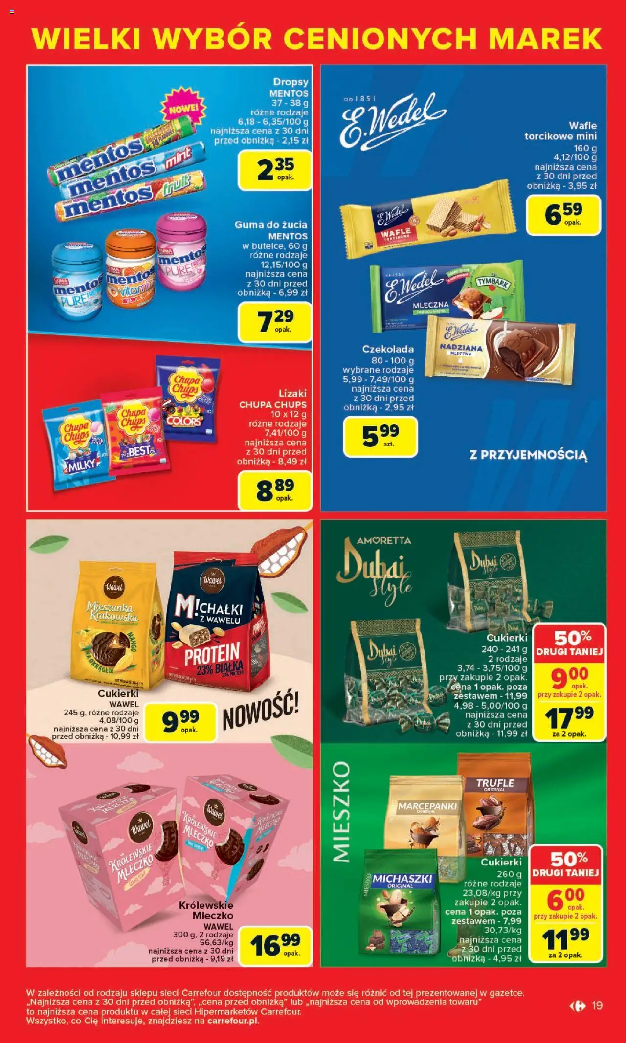 Carrefour Cenione marki, super ceny  Gazetka  ważna od  04.08.2025 do 16.08.2025 strona 19