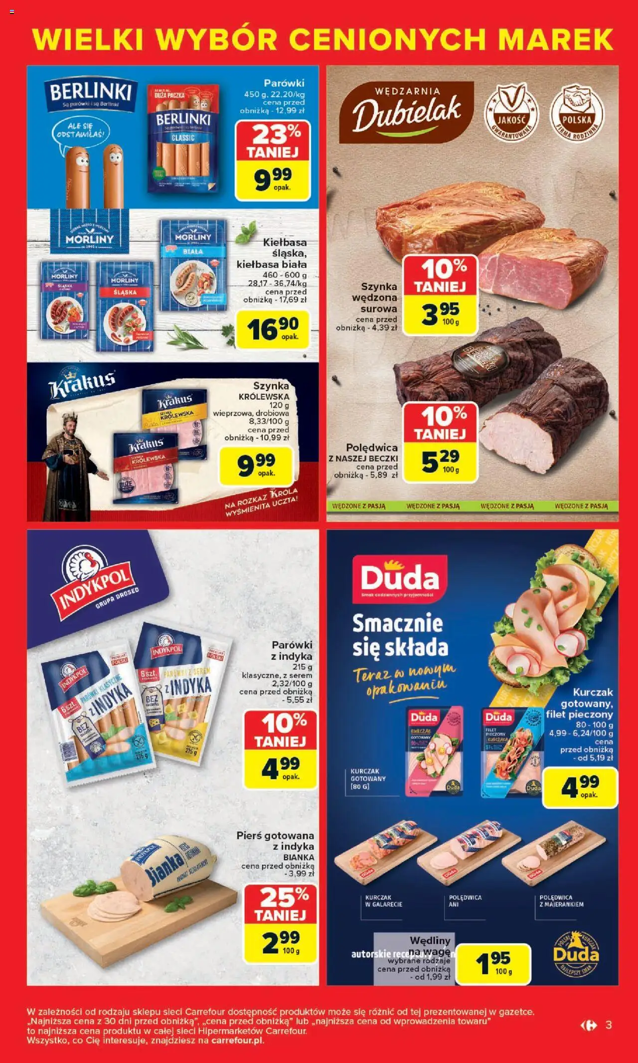 Carrefour Cenione marki, super ceny  Gazetka  ważna od  04.08.2025 do 16.08.2025 strona 3