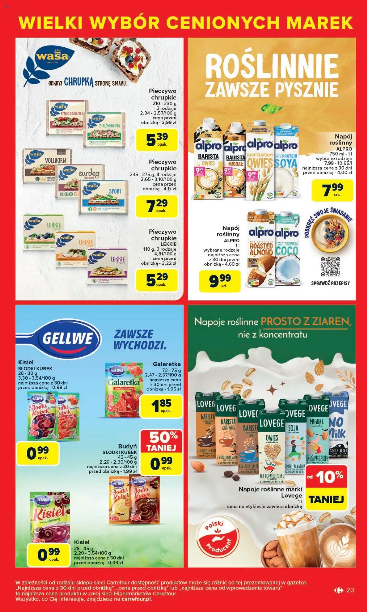 Carrefour Cenione marki, super ceny  Gazetka  ważna od  04.08.2025 do 16.08.2025 strona 23