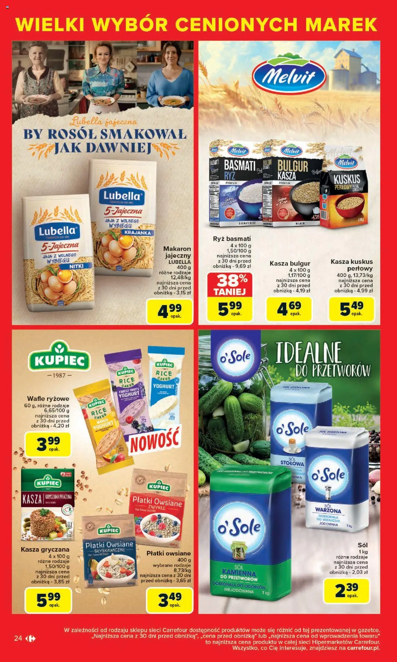 Carrefour Cenione marki, super ceny  Gazetka  ważna od  04.08.2025 do 16.08.2025 strona 24