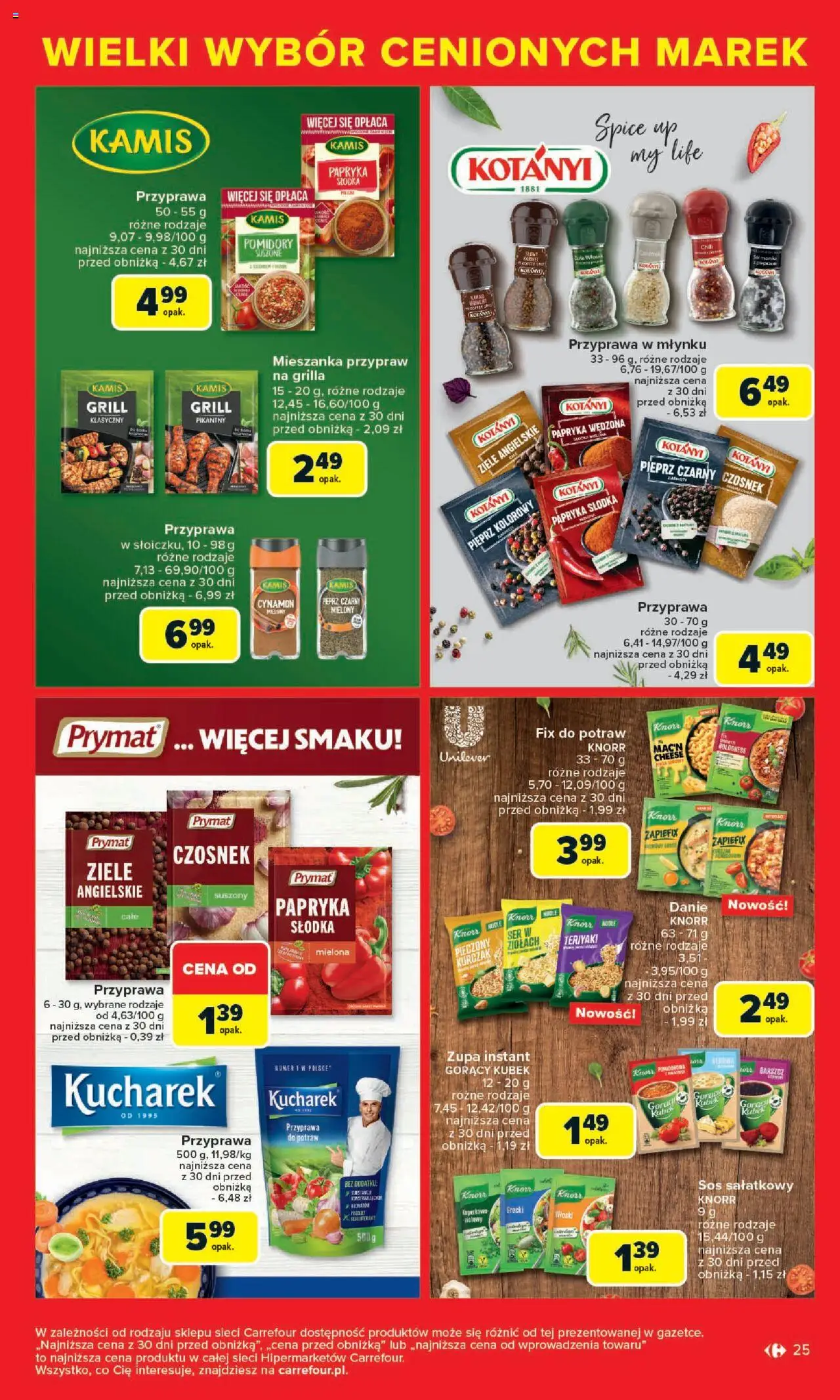 Carrefour Cenione marki, super ceny  Gazetka  ważna od  04.08.2025 do 16.08.2025 strona 25