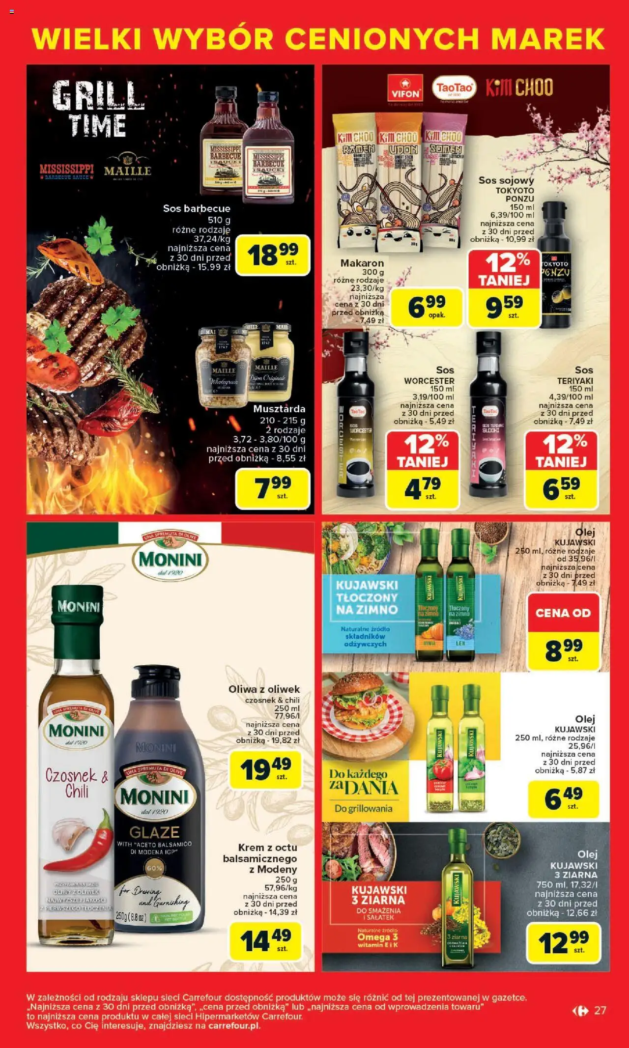 Carrefour Cenione marki, super ceny  Gazetka  ważna od  04.08.2025 do 16.08.2025 strona 27