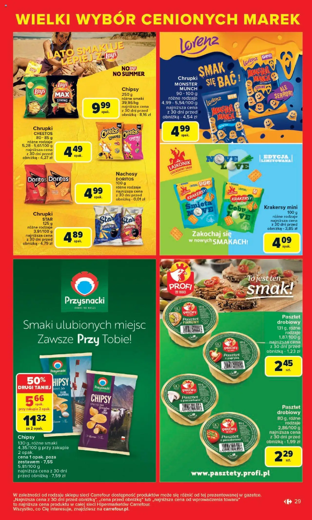 Carrefour Cenione marki, super ceny  Gazetka  ważna od  04.08.2025 do 16.08.2025 strona 29