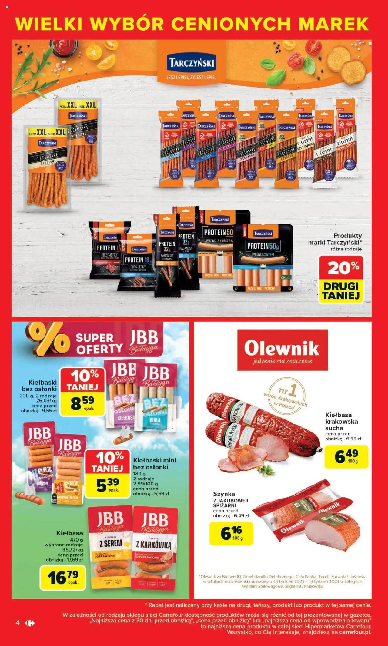 Carrefour Cenione marki, super ceny  Gazetka  ważna od  04.08.2025 do 16.08.2025 strona 4