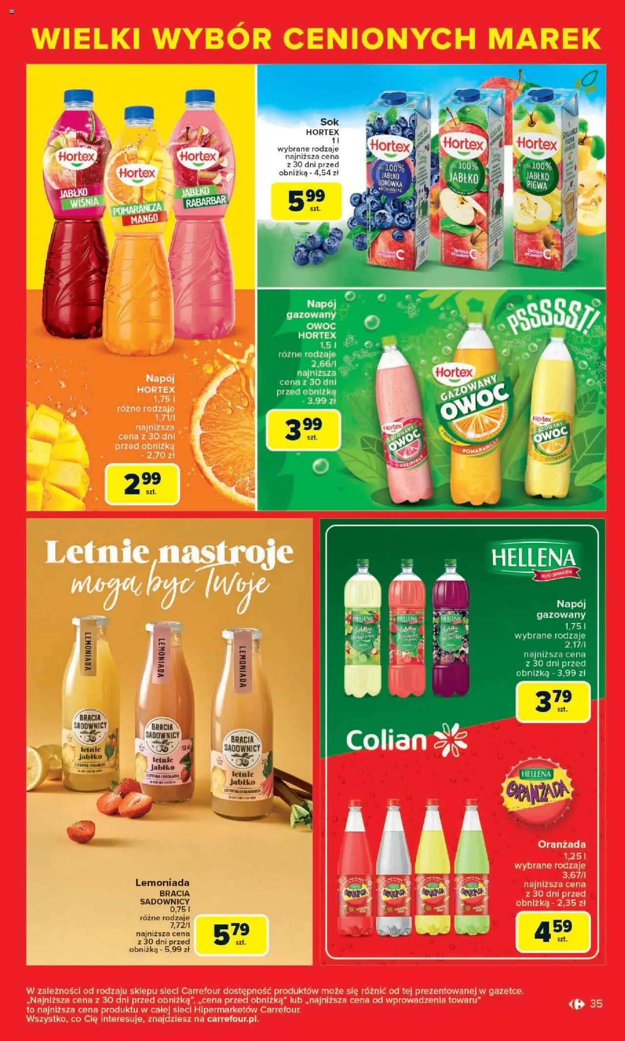 Carrefour Cenione marki, super ceny  Gazetka  ważna od  04.08.2025 do 16.08.2025 strona 35