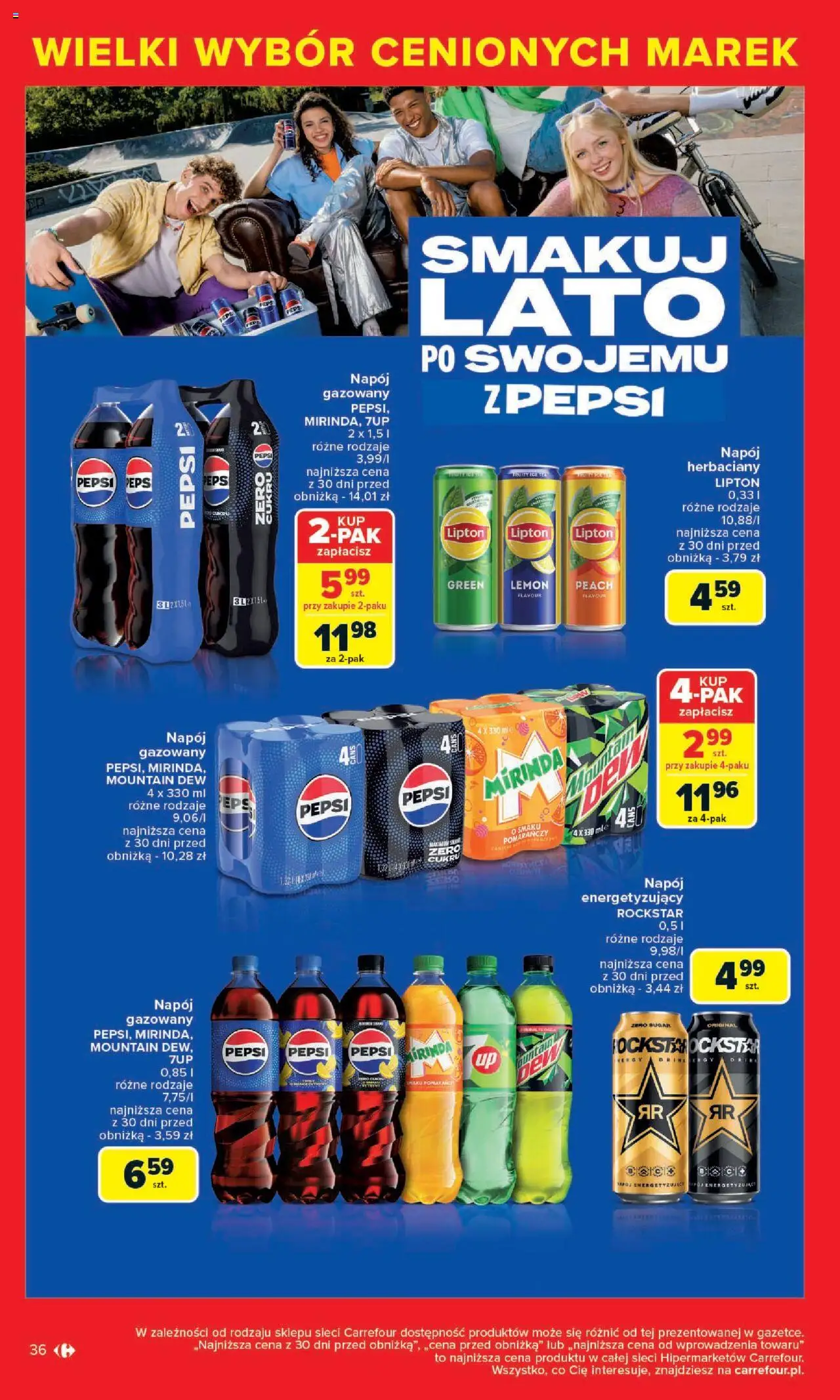 Carrefour Cenione marki, super ceny  Gazetka  ważna od  04.08.2025 do 16.08.2025 strona 36
