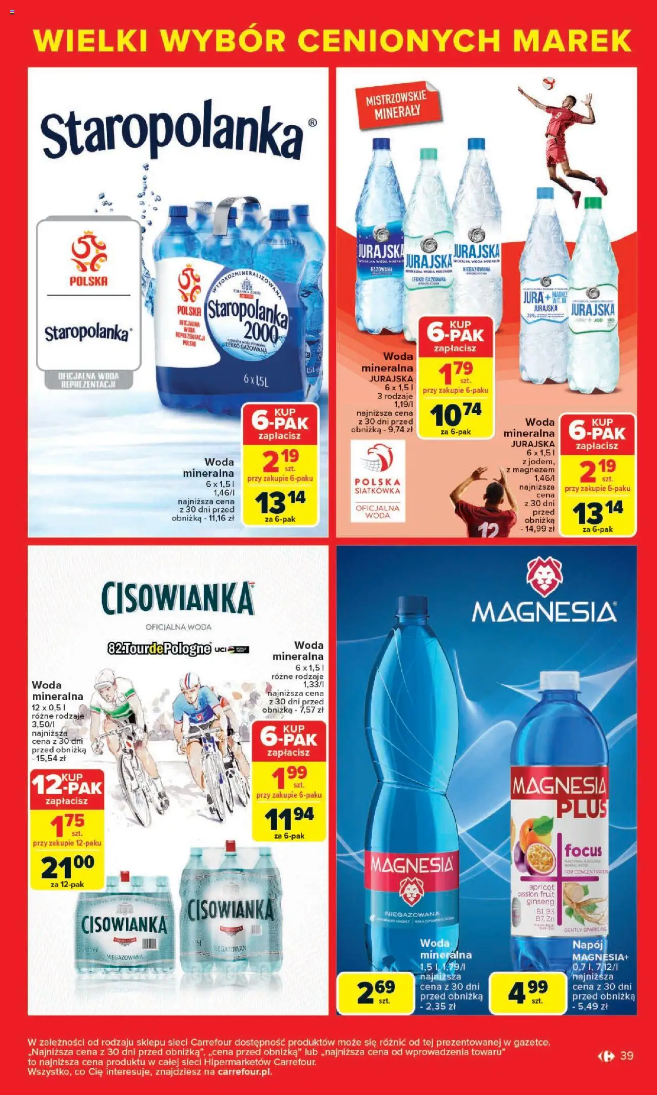 Carrefour Cenione marki, super ceny  Gazetka  ważna od  04.08.2025 do 16.08.2025 strona 39