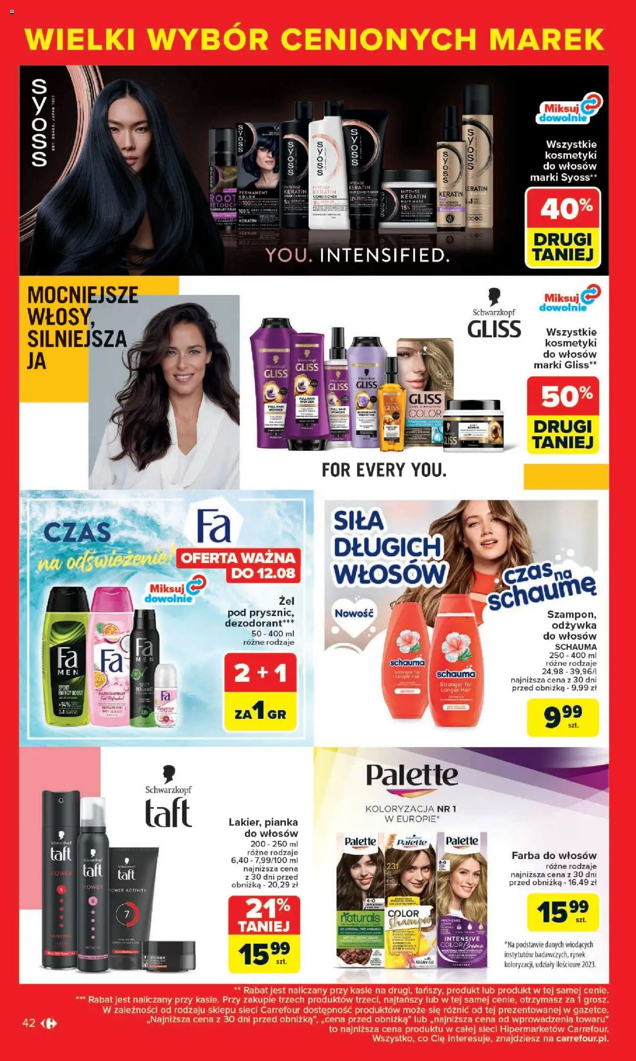Carrefour Cenione marki, super ceny  Gazetka  ważna od  04.08.2025 do 16.08.2025 strona 42