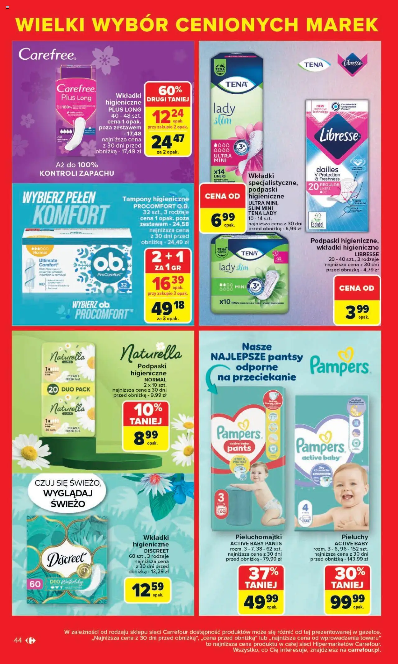 Carrefour Cenione marki, super ceny  Gazetka  ważna od  04.08.2025 do 16.08.2025 strona 44