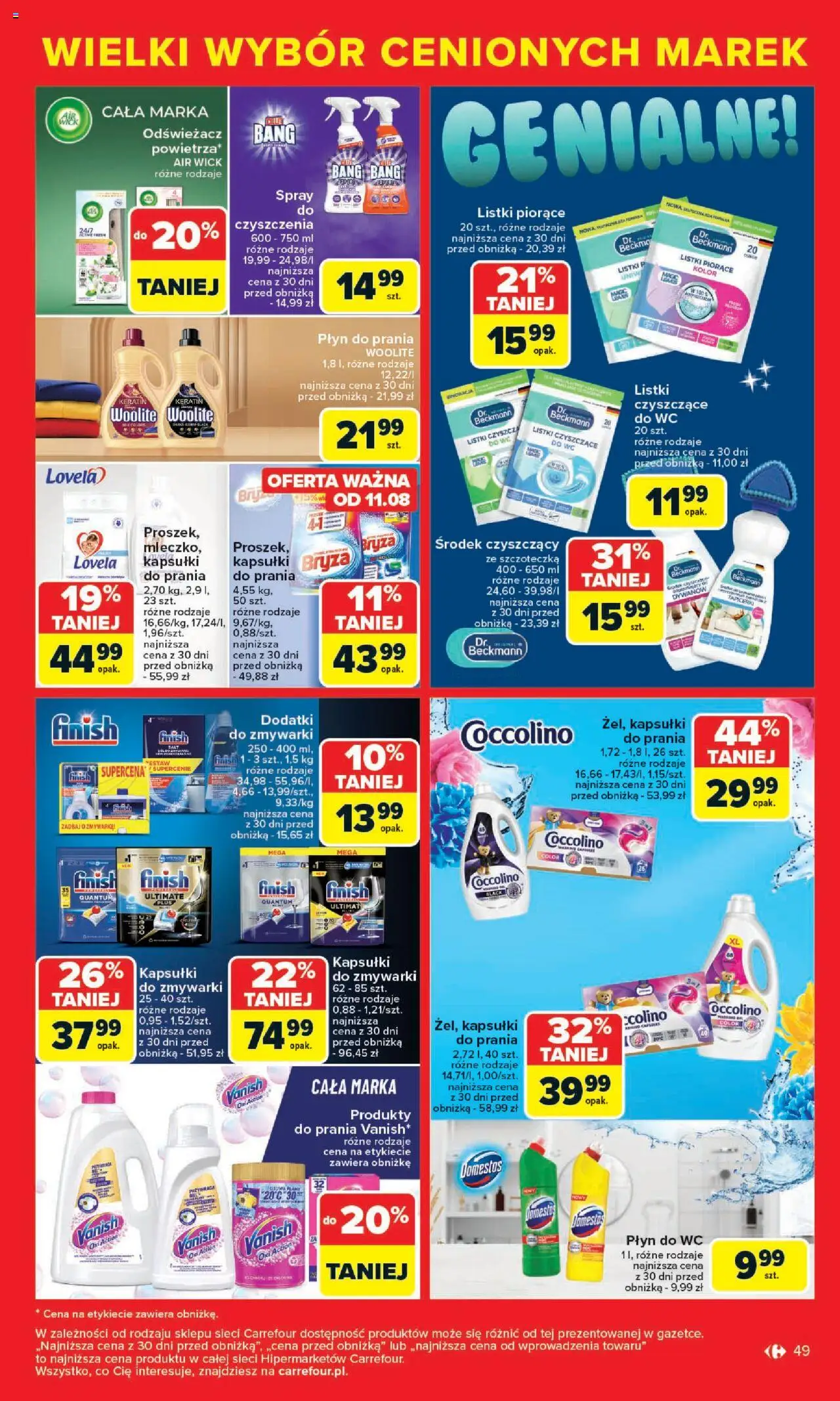 Carrefour Cenione marki, super ceny  Gazetka  ważna od  04.08.2025 do 16.08.2025 strona 49