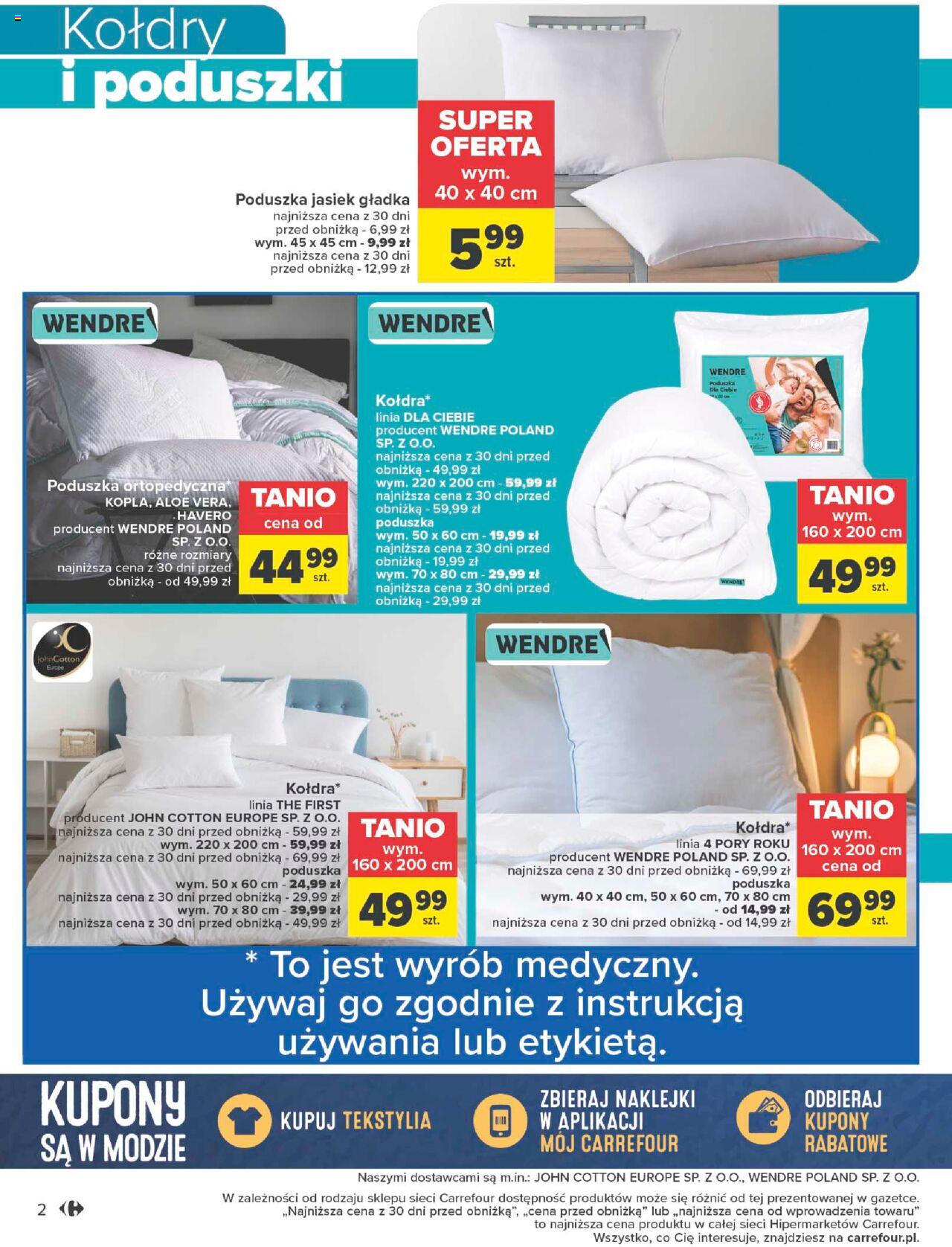 Carrefour Dobry odpoczynek Gazetka ważna od 16.01.2024 do 28.01.2024 strona 2