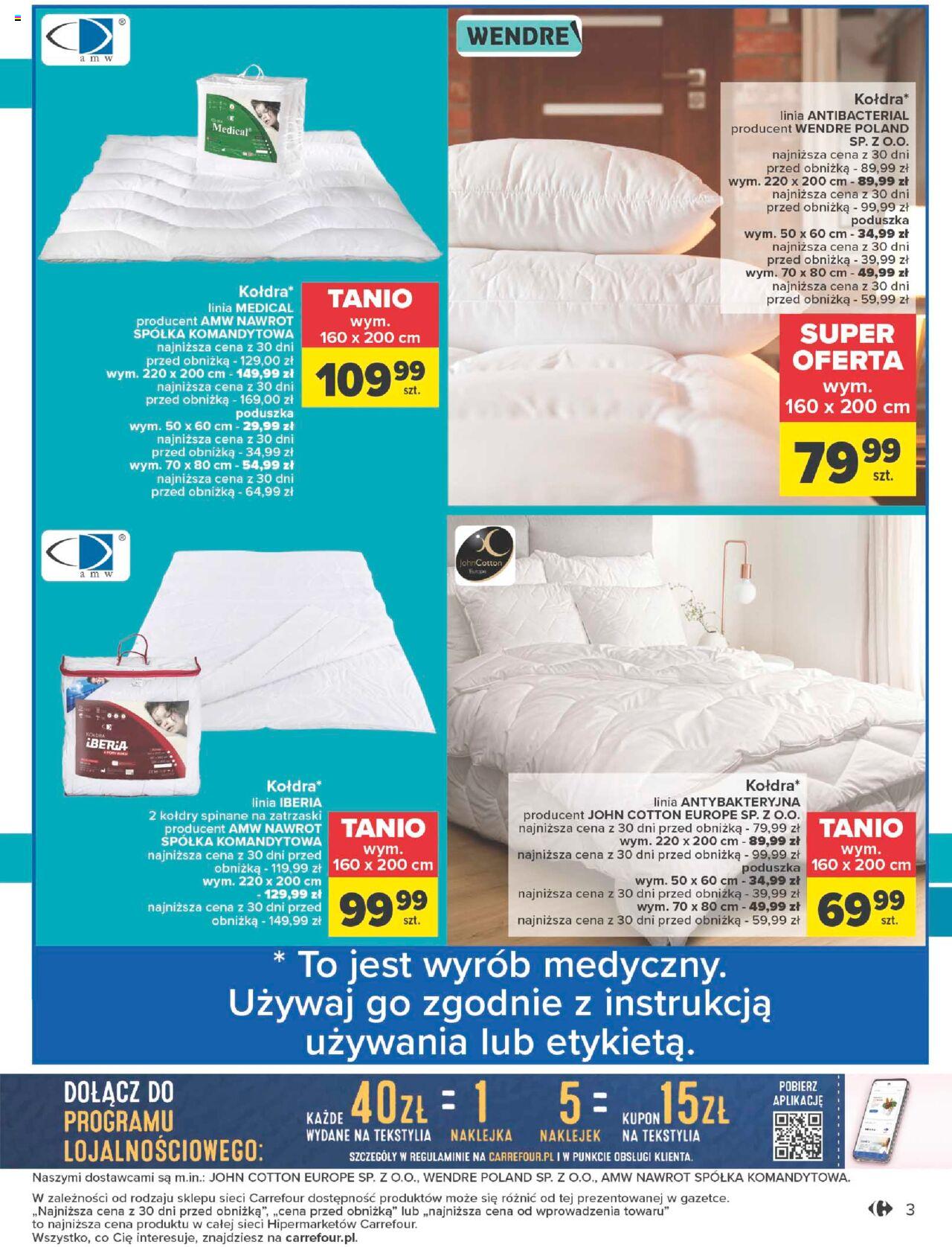 Carrefour Dobry odpoczynek Gazetka ważna od 16.01.2024 do 28.01.2024 strona 3