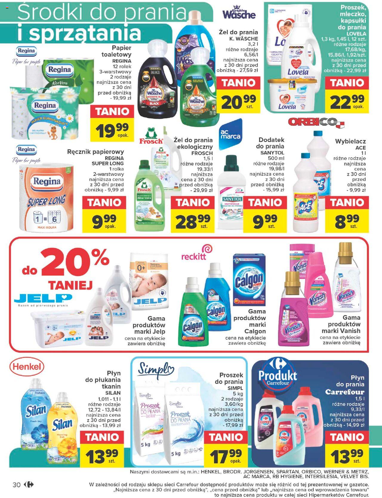 Carrefour Dobry odpoczynek Gazetka ważna od 16.01.2024 do 28.01.2024 strona 30