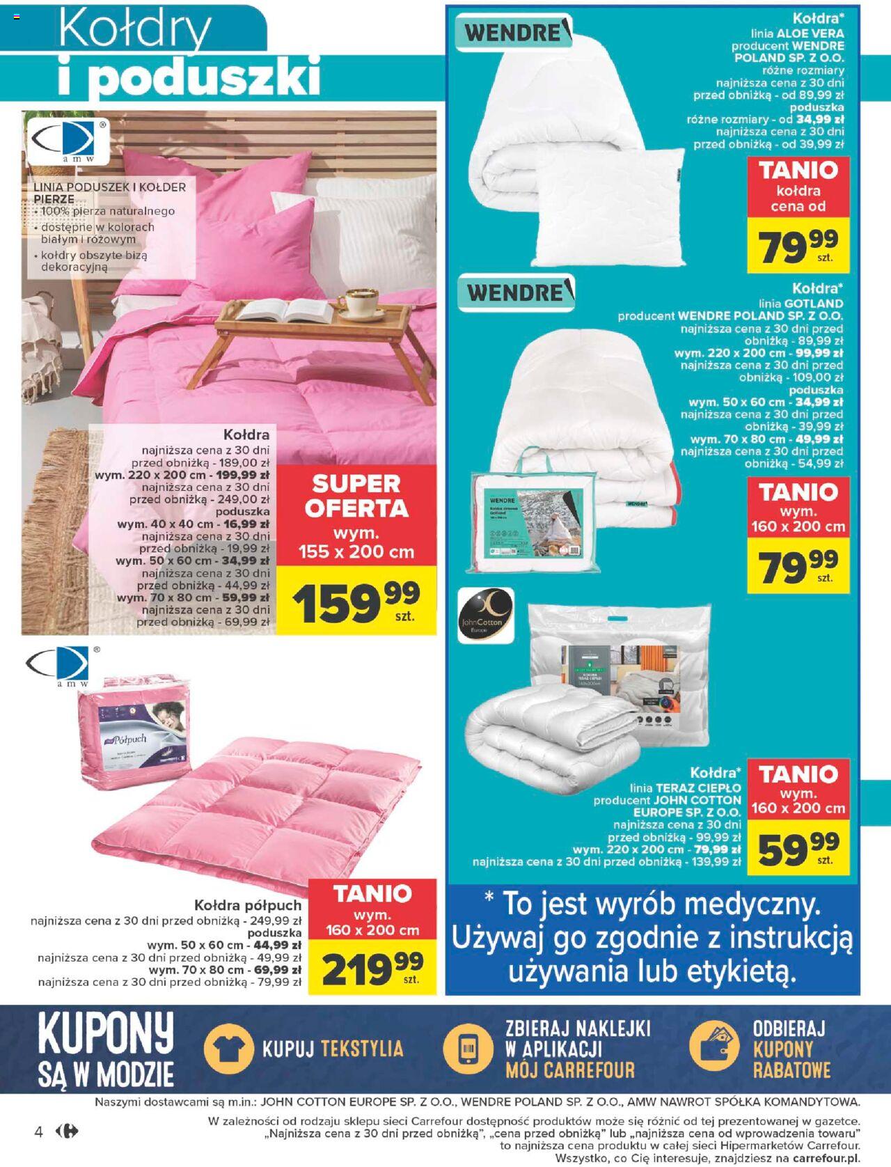 Carrefour Dobry odpoczynek Gazetka ważna od 16.01.2024 do 28.01.2024 strona 4