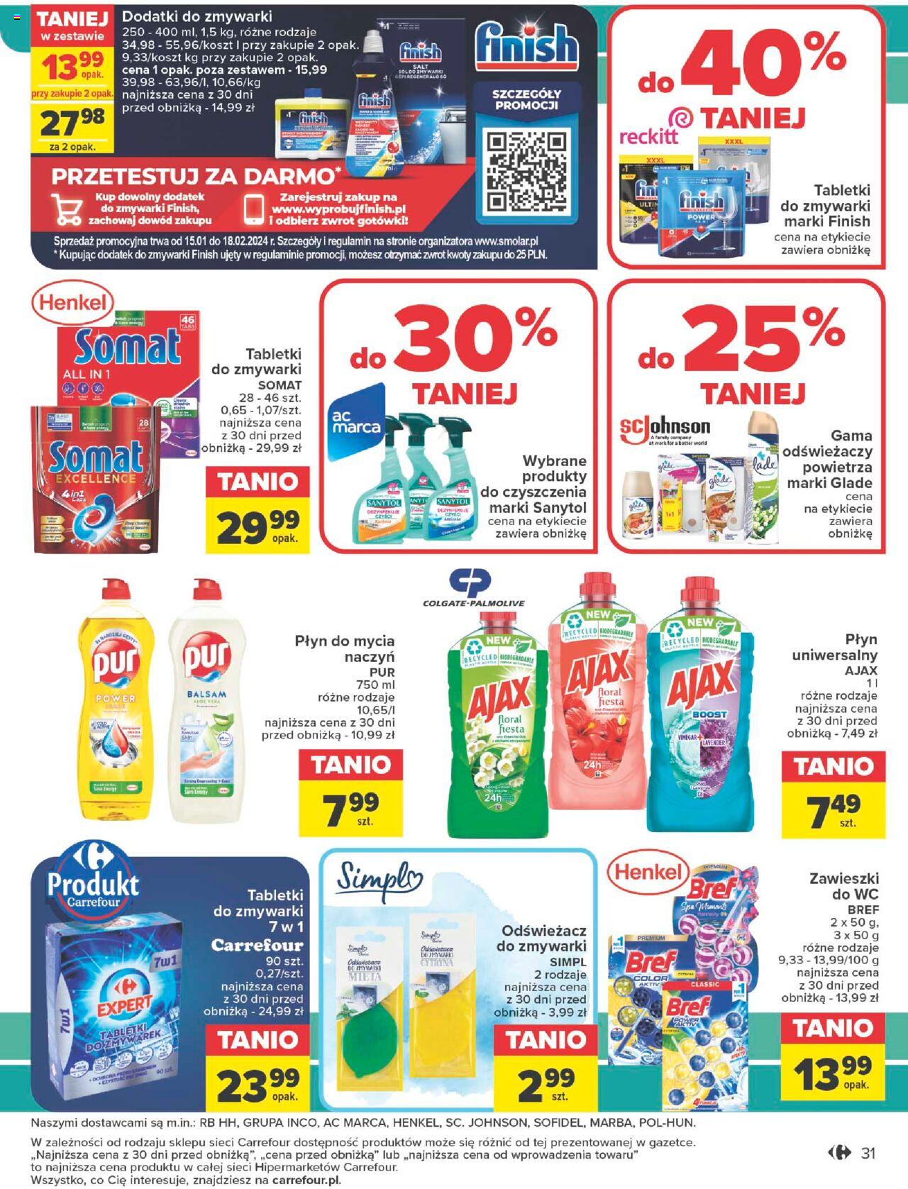 Carrefour Dobry odpoczynek Gazetka ważna od 16.01.2024 do 28.01.2024 strona 31
