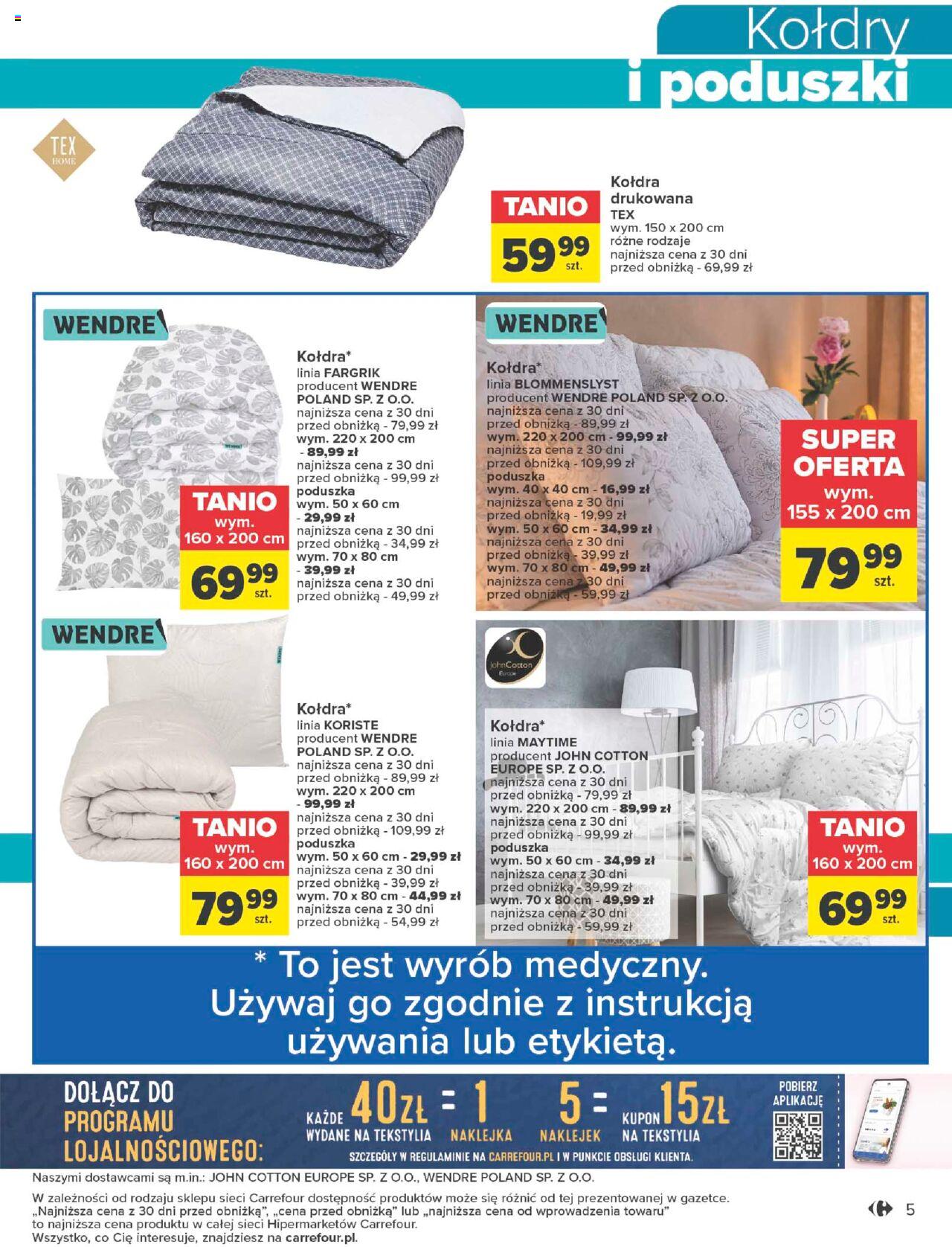 Carrefour Dobry odpoczynek Gazetka ważna od 16.01.2024 do 28.01.2024 strona 5