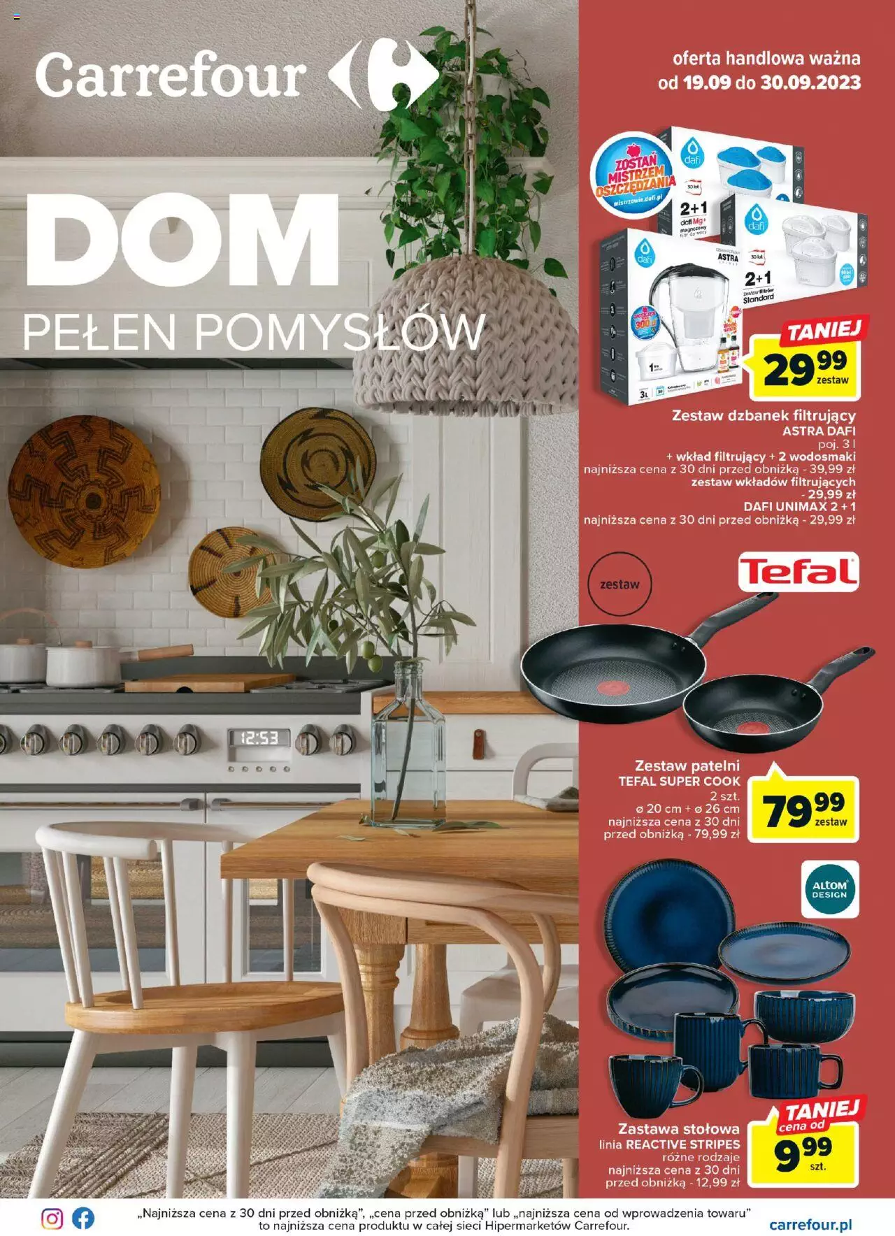 Carrefour Dom pełen pomysłów Gazetka ważna od 19.09.2023 do 30.09.2023 strona 1