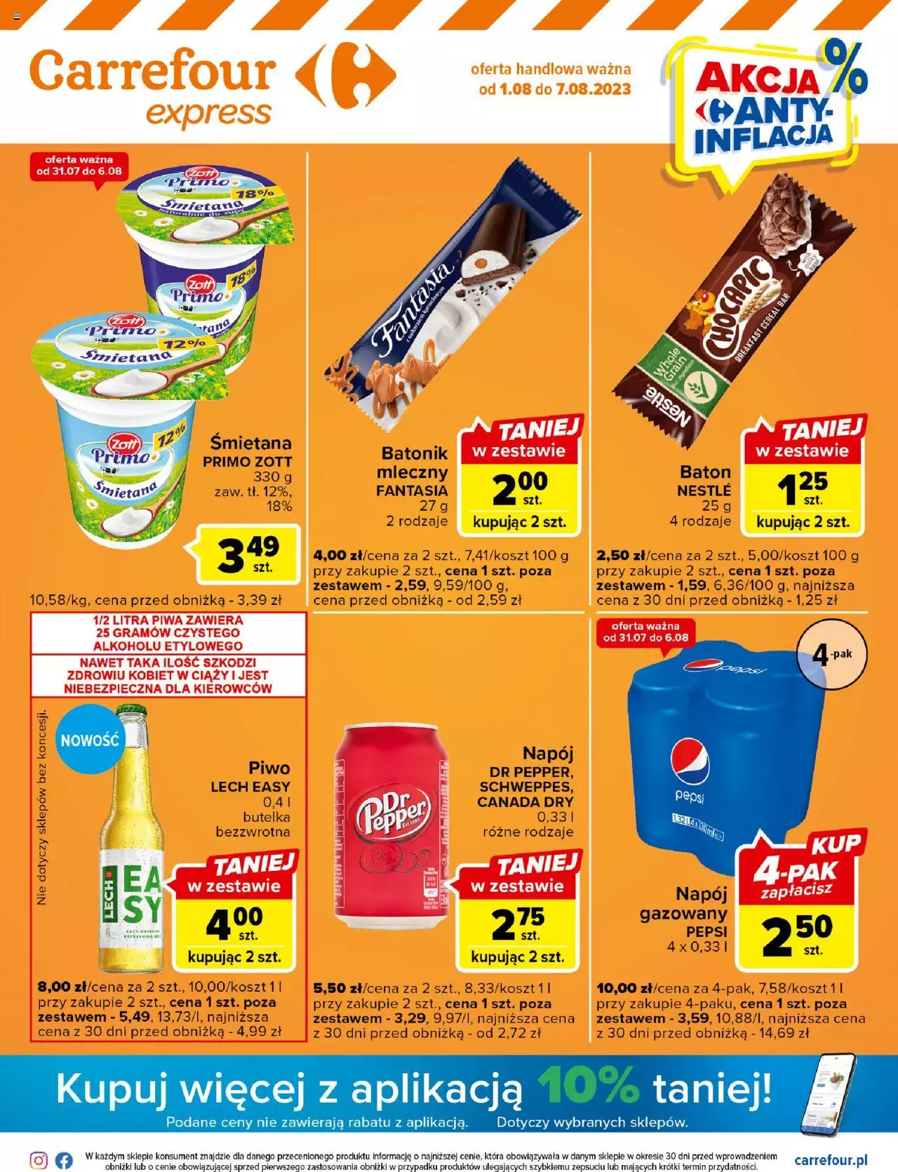 Carrefour Express Gazetka ważna od 01.08.2023 do 07.08.2023 strona 1