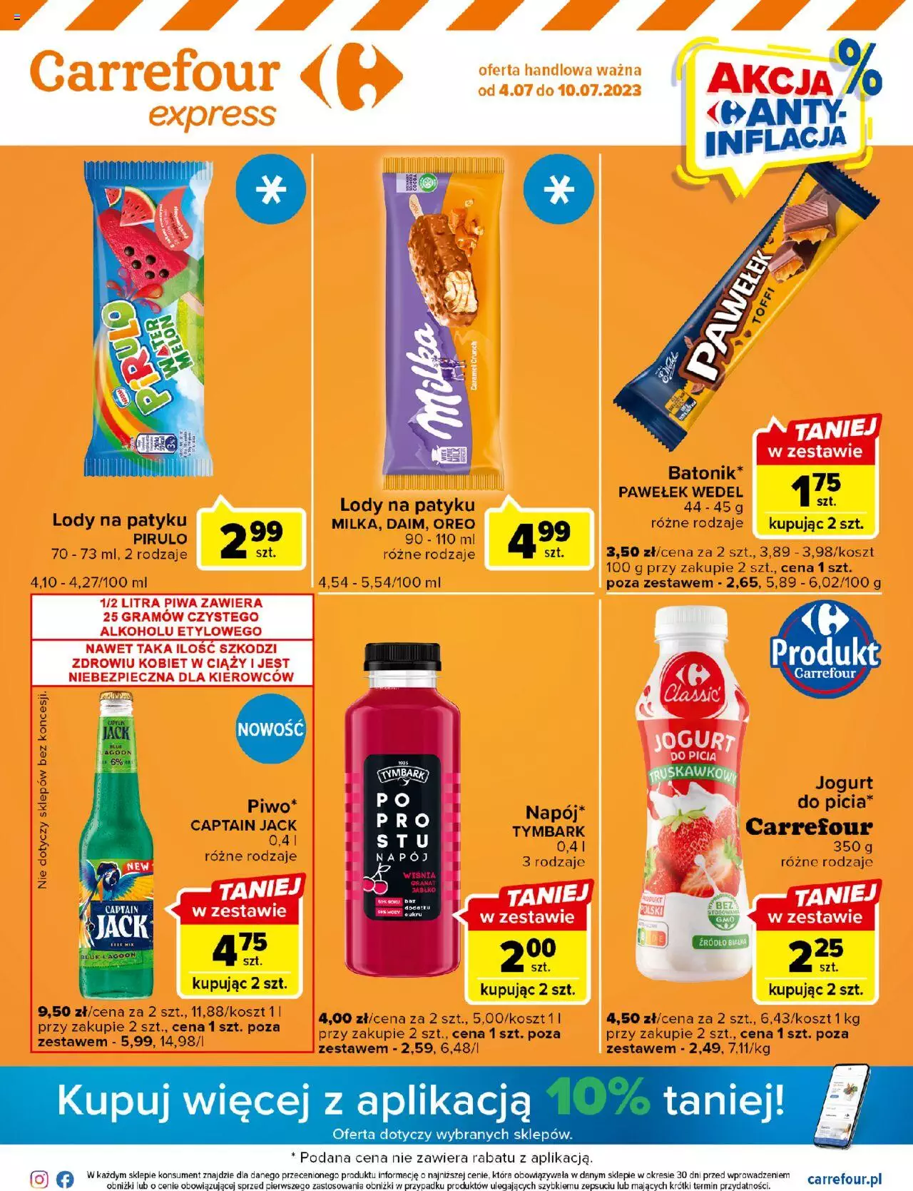 Carrefour Express Gazetka ważna od  04.07.2023 do 10.07.2023 strona 1