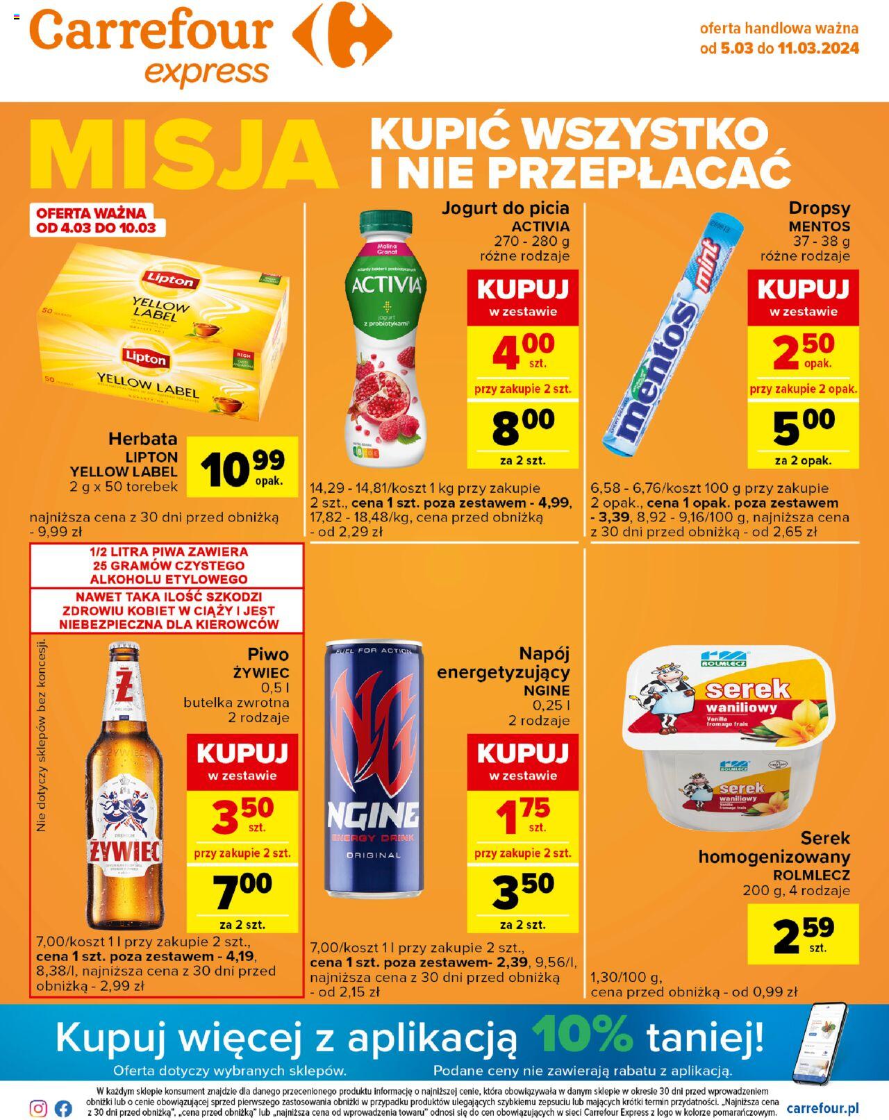 Carrefour Express Gazetka ważna od 05.03.2024 do 11.03.2024 strona 1