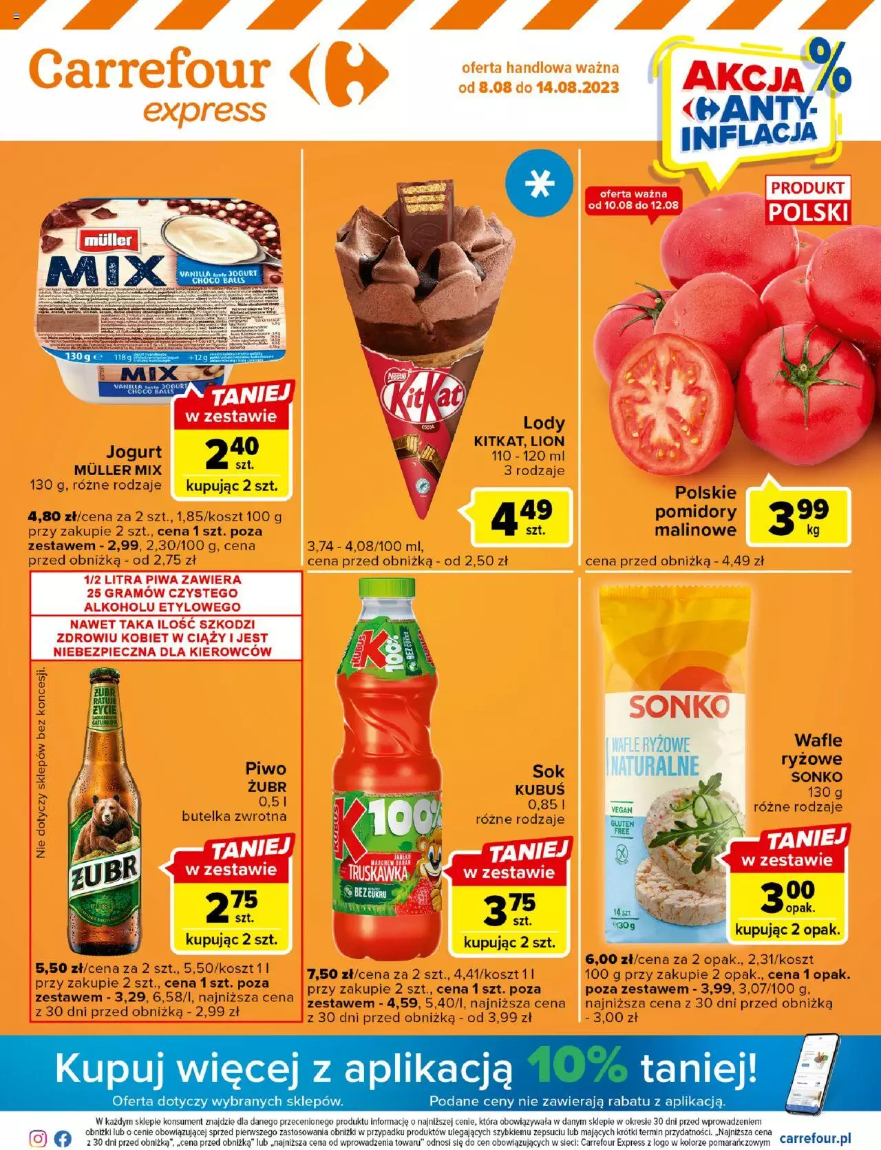 Carrefour Express Gazetka ważna od 08.08.2023 do 14.08.2023 strona 1