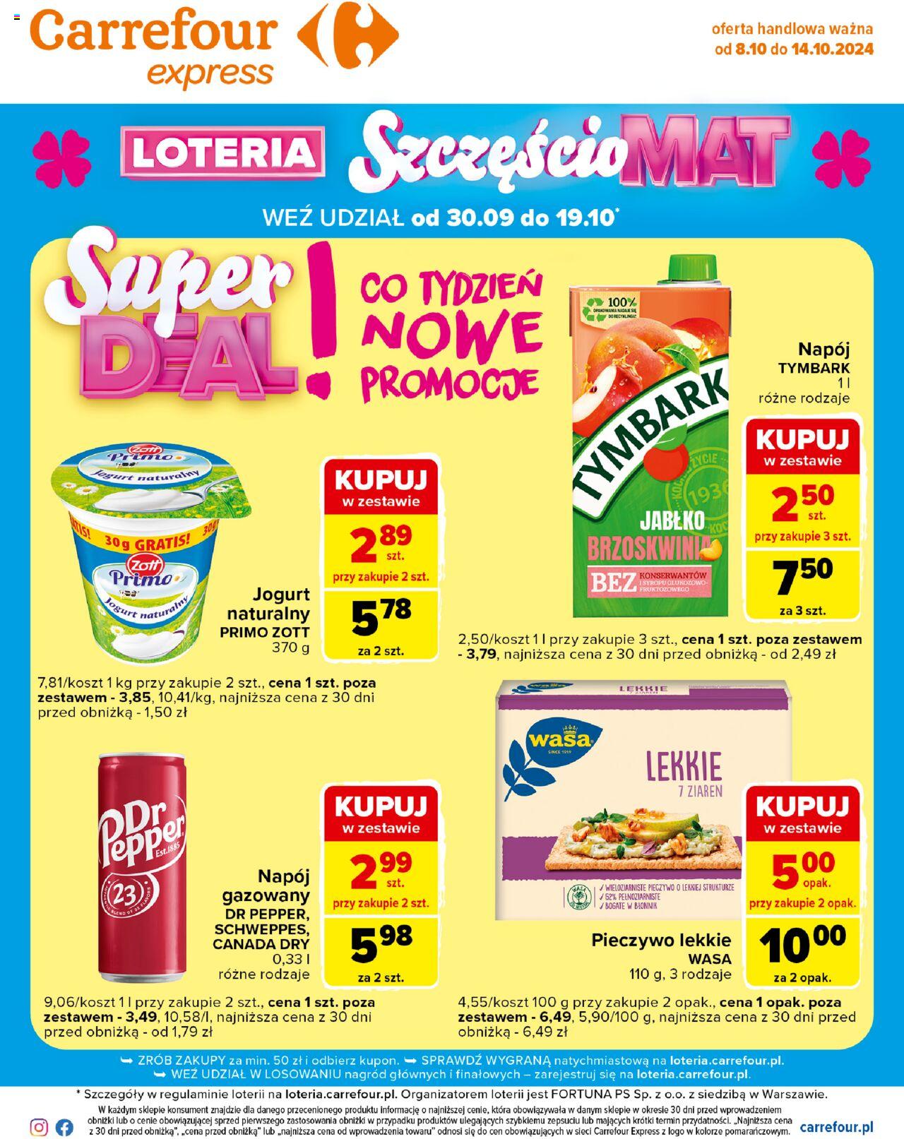 Carrefour Express Gazetka ważna od 08.10.2024 do 14.10.2024 strona 1