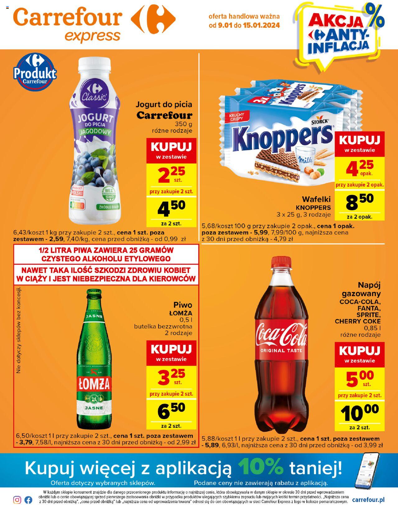 Carrefour Express Gazetka  ważna od 09.01.2024 do 15.01.2024 strona 1