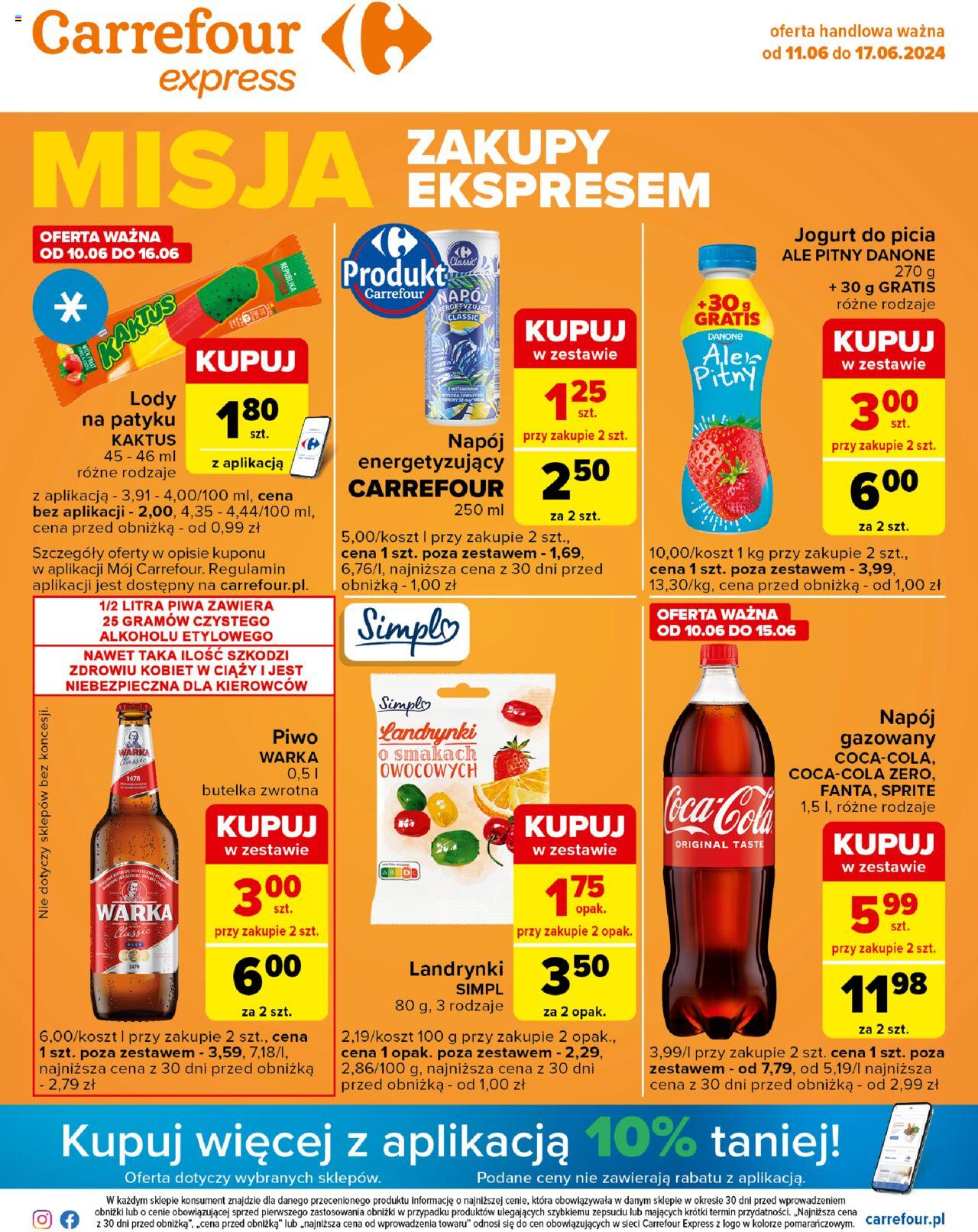 Carrefour Express Gazetka ważna od 11.06.2024 do 17.06.2024 strona 1