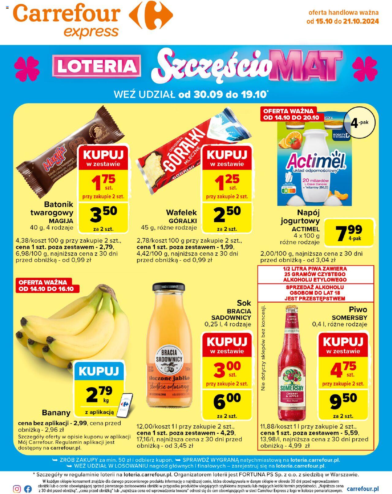 Carrefour Express Gazetka ważna od 15.10.2024 do 21.10.2024 strona 1