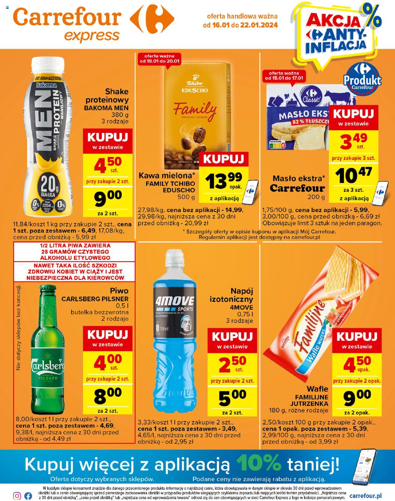 Carrefour Express Gazetka ważna od  16.01.2024 do 22.01.2024 strona 1