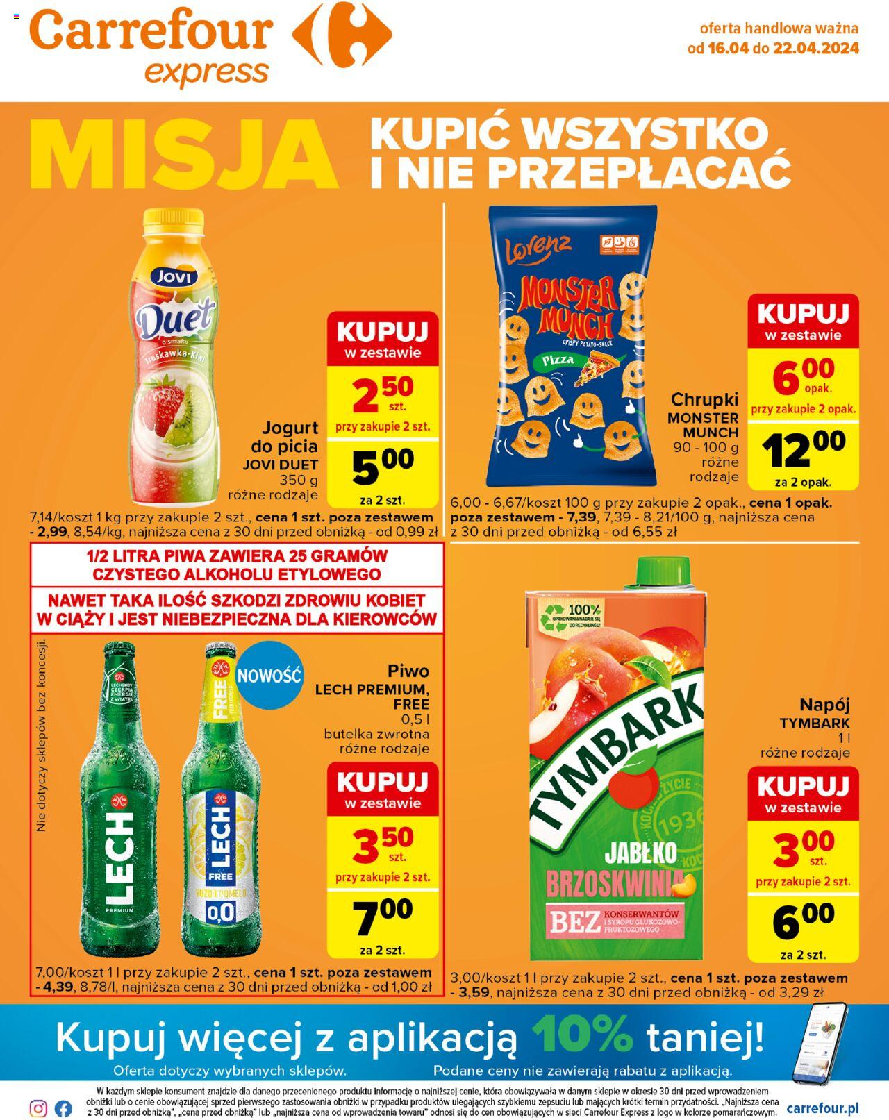 Carrefour Express Gazetka ważna od 16.04.2024 do 22.04.2024 strona 1