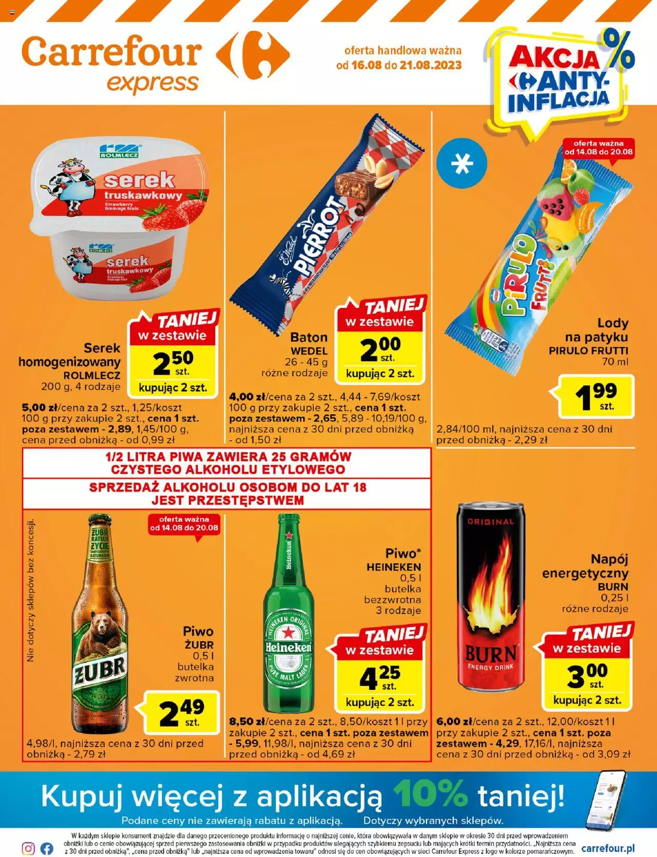Carrefour Express Gazetka ważna od 16.08.2023 do 21.08.2023 strona 1