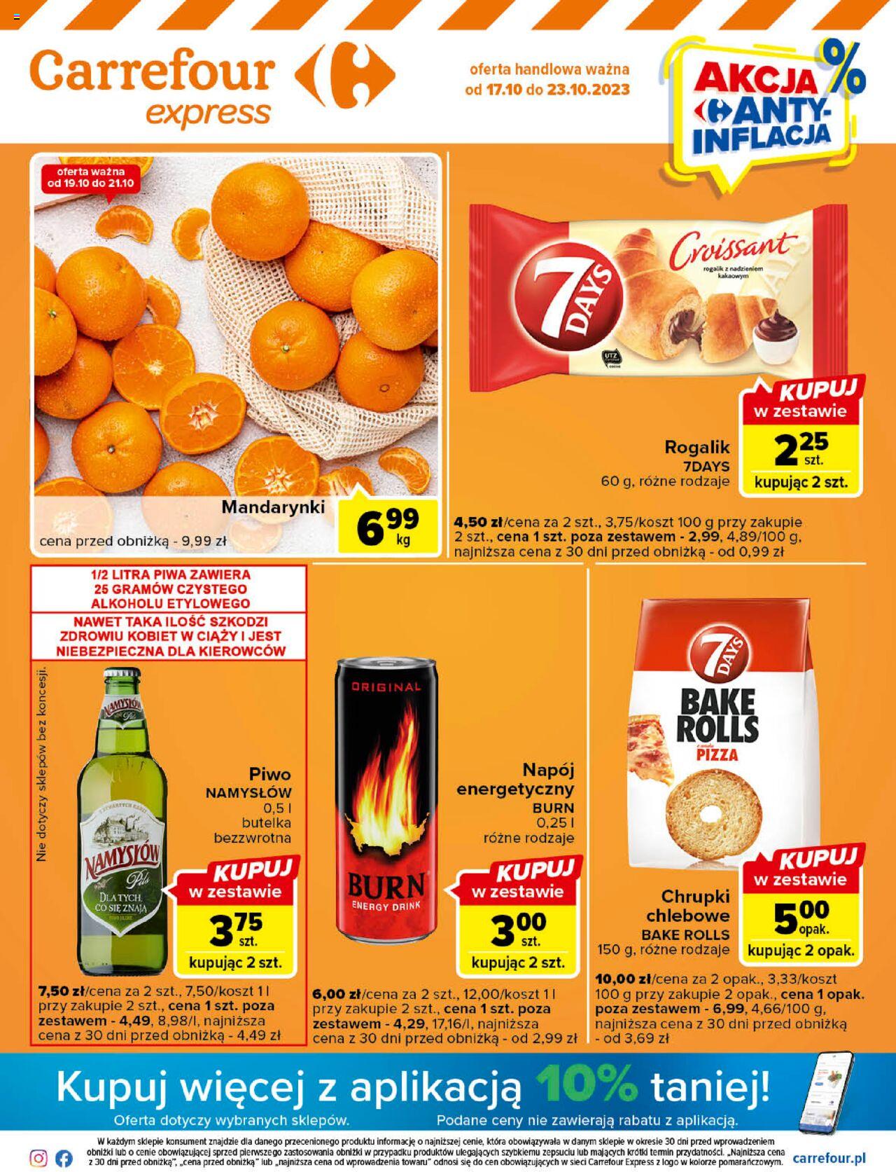 Carrefour Express  Gazetka ważna od 17.10.2023 do 23.10.2023 strona 1