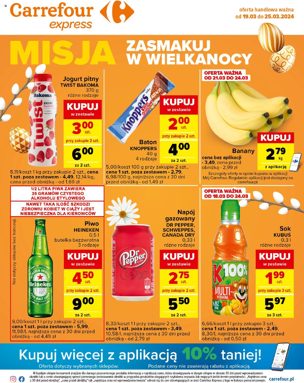 Carrefour Express Gazetka ważna od 19.03.2024 do 25.03.2024 strona 1