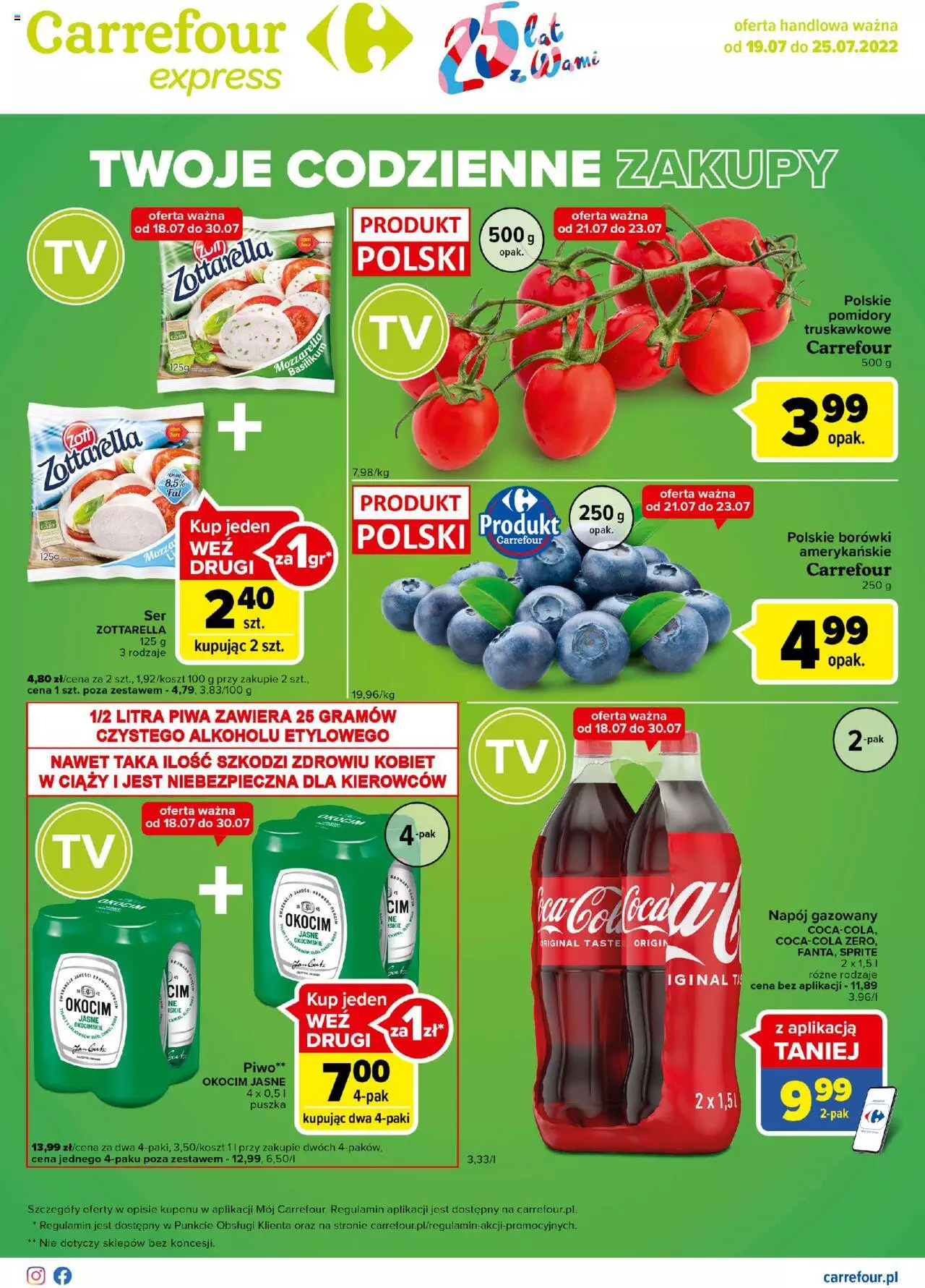 Carrefour Express gazetka ważna od 19.07.2022 do 25.07.2022 strona 1