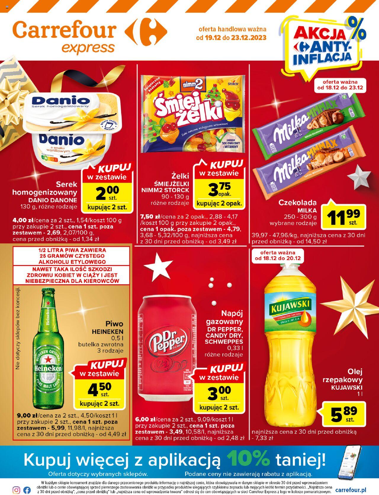 Carrefour Express Gazetka ważna od 19.12.2023 do 23.12.2023 strona 1