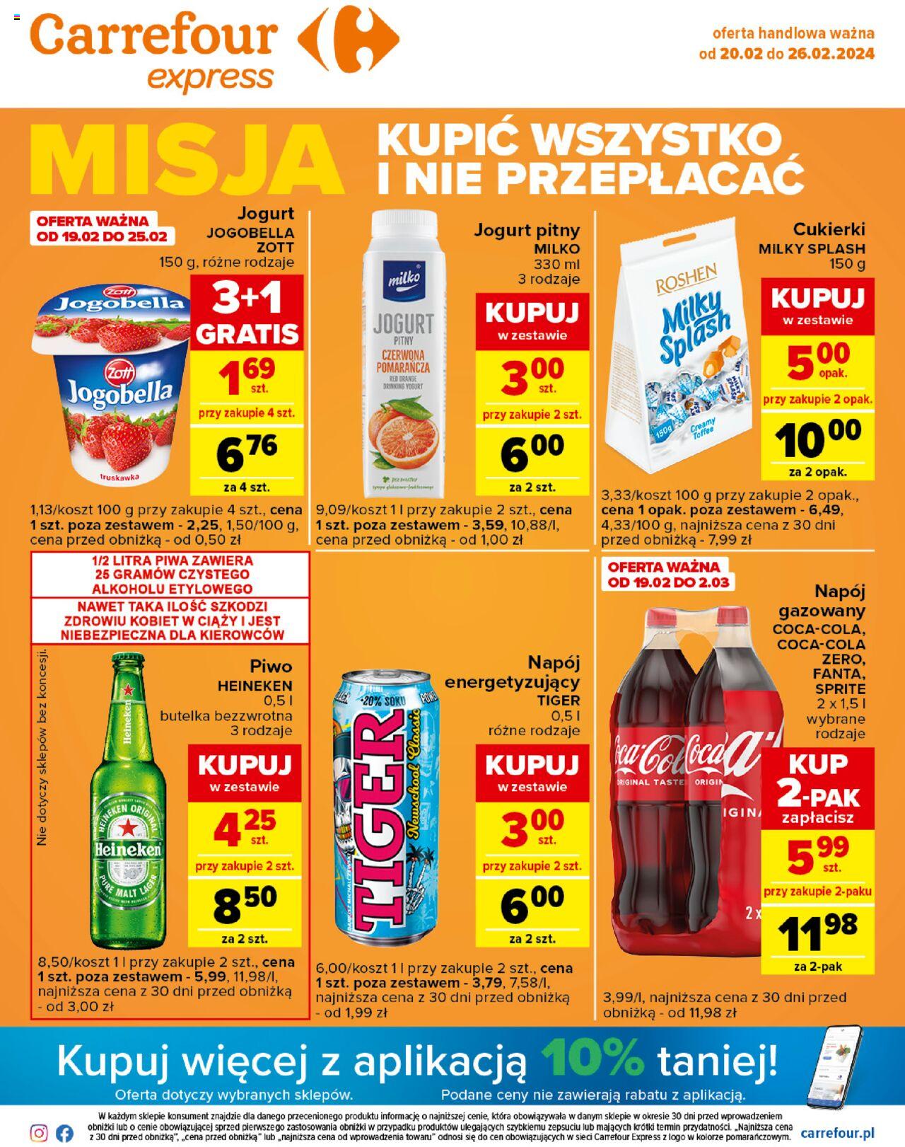 Carrefour Express Gazetka ważna od 20.02.2024 do 26.02.2024 strona 1