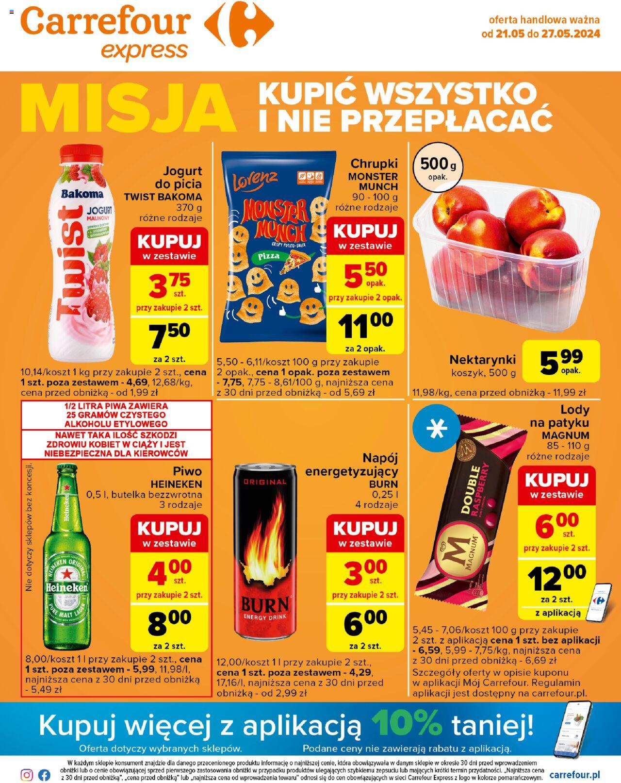 Carrefour Express Gazetka ważna od 21.05.2024 do 27.05.2024 strona 1