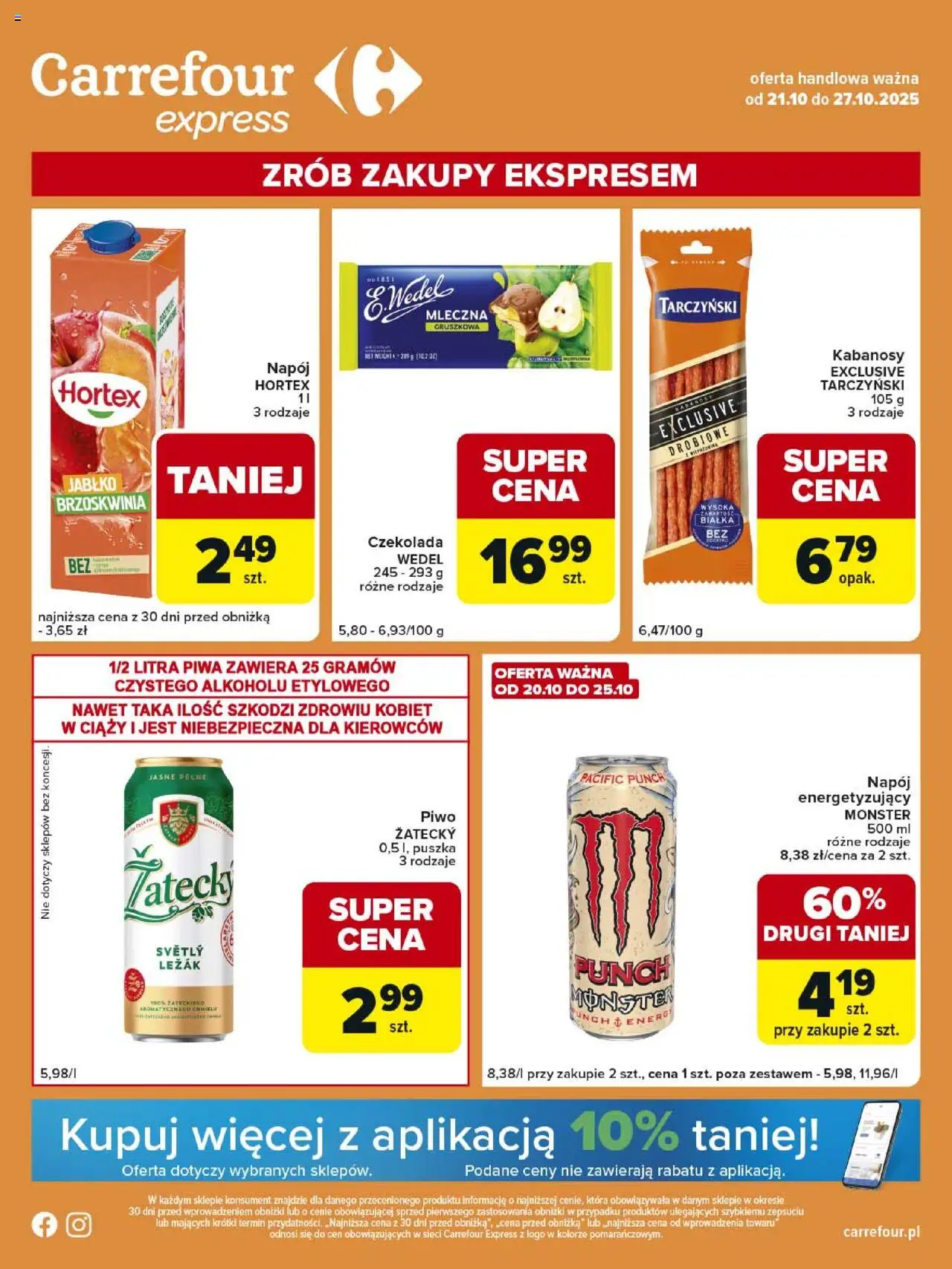 Carrefour Express Gazetka ważna od  21.10.2025 do 27.10.2025